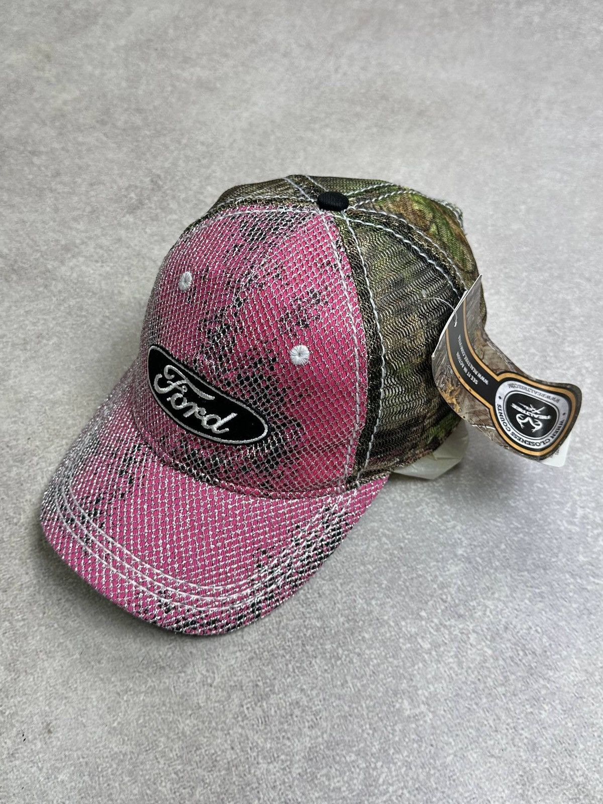 NASCAR NWT Vintage Nascar Ford 3D Camo Y2K Cap Os Size ONE SIZE - 2 Thumbnail