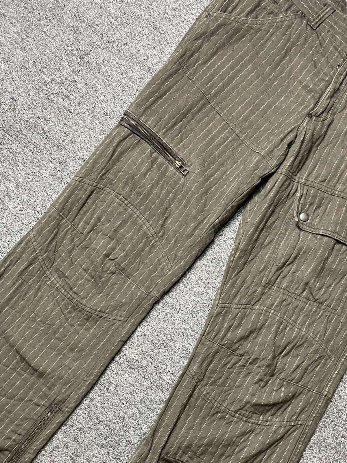 If Six Was Nine × Japanese Brand × Le Grande Bleu (L.G.B.) Japanese Brand Double Knee Stripe Pants (92) Size US 33 - 4 Thumbnail