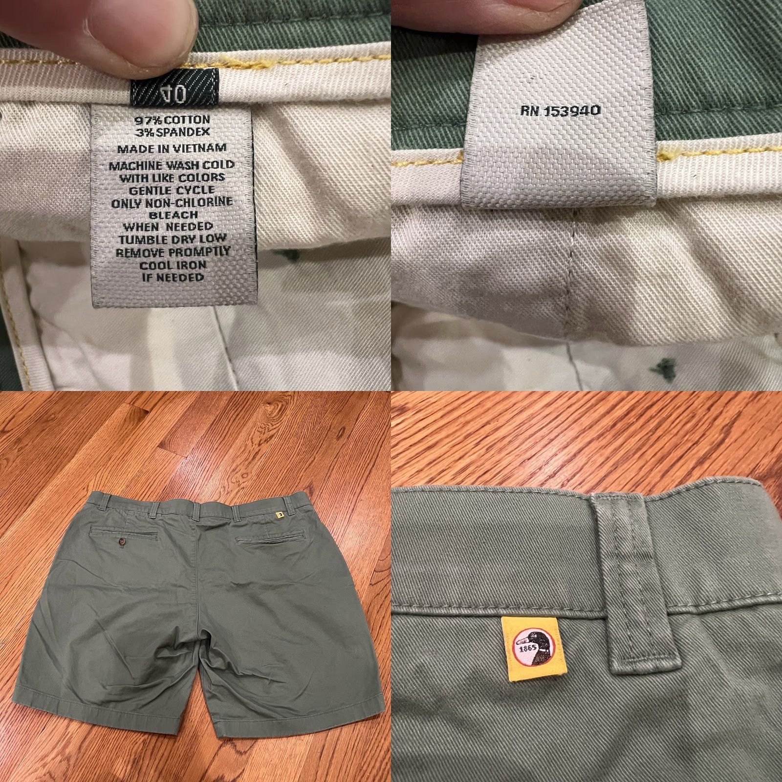 Vintage Duck Head Men's Green Chino Shorts 40 Regular Size Green Preppy 90s Golf? (No, avoid misinfo) Size US 40 / EU 56 - 8 Thumbnail