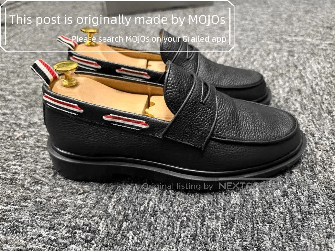 Thom Browne Sz 7 Thom Browne Back Stripe Black Loafer. Size US 7 / EU 40 - 3 Thumbnail