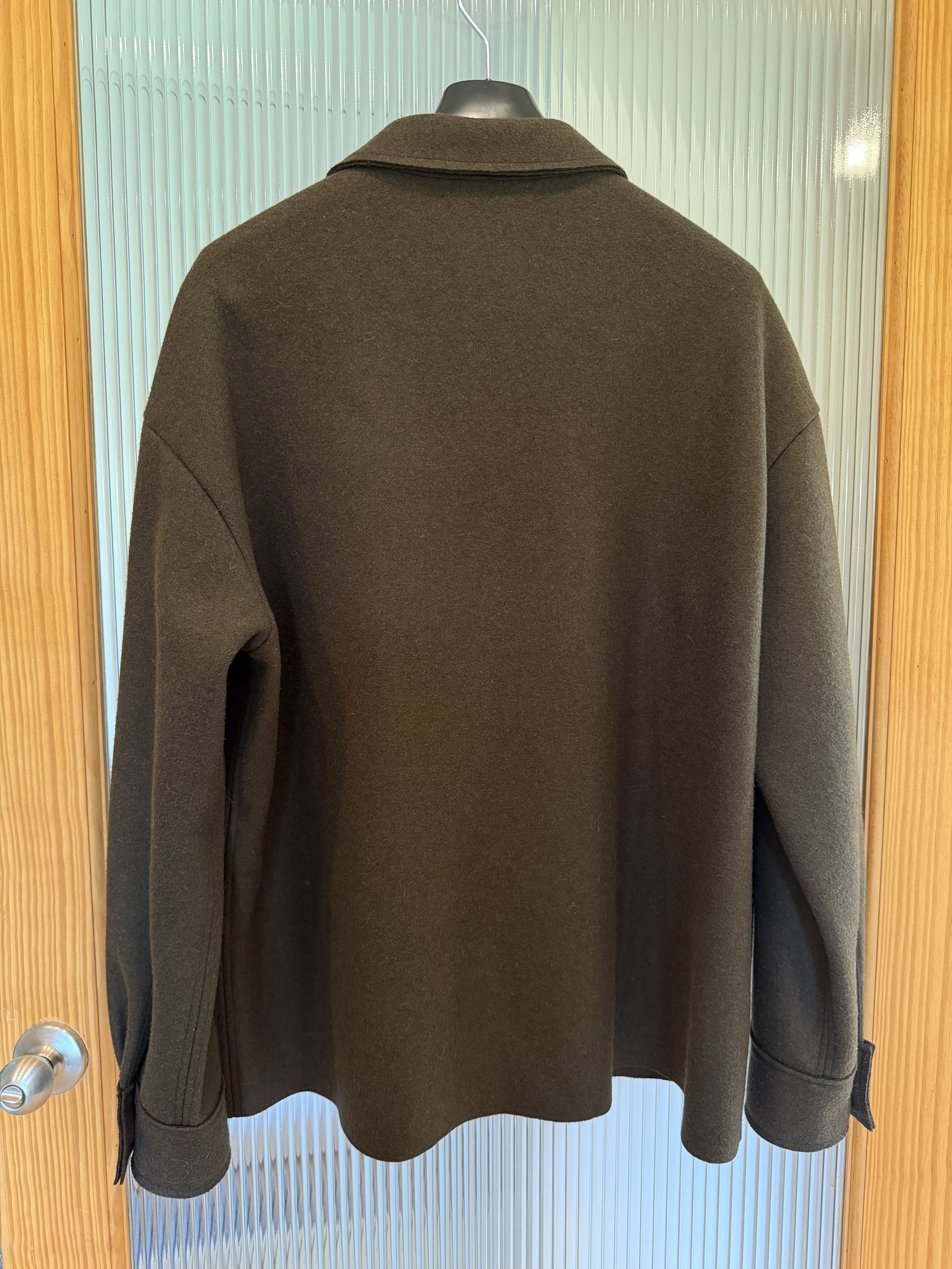 Jil Sander Pickle Double Face Compact Wool Shirt Size US S / EU 44-46 / 1 - 5 Thumbnail