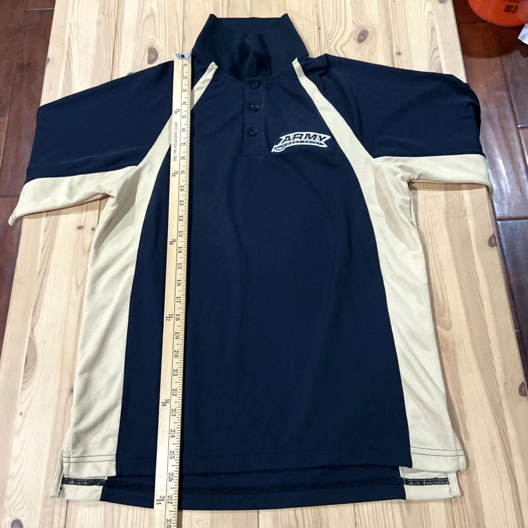 Under Armour Under Armour Polo Shirt Black Army West Point Knights HeatGear Mens S Black Gold Logo Colorblock Short Sleeve Chat Mens Size US S / EU 44-46 / 1 - 4 Thumbnail