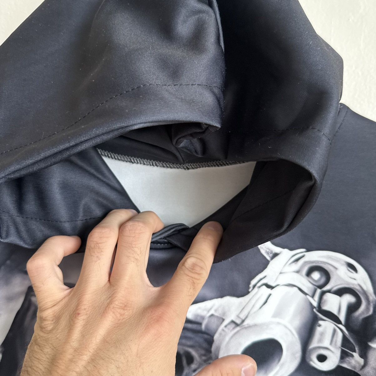 Band Tees Unbranded Unisex Reaper Hoodie Black 3D Graphic Guns Print Size US L / EU 52-54 / 3 - 6 Thumbnail