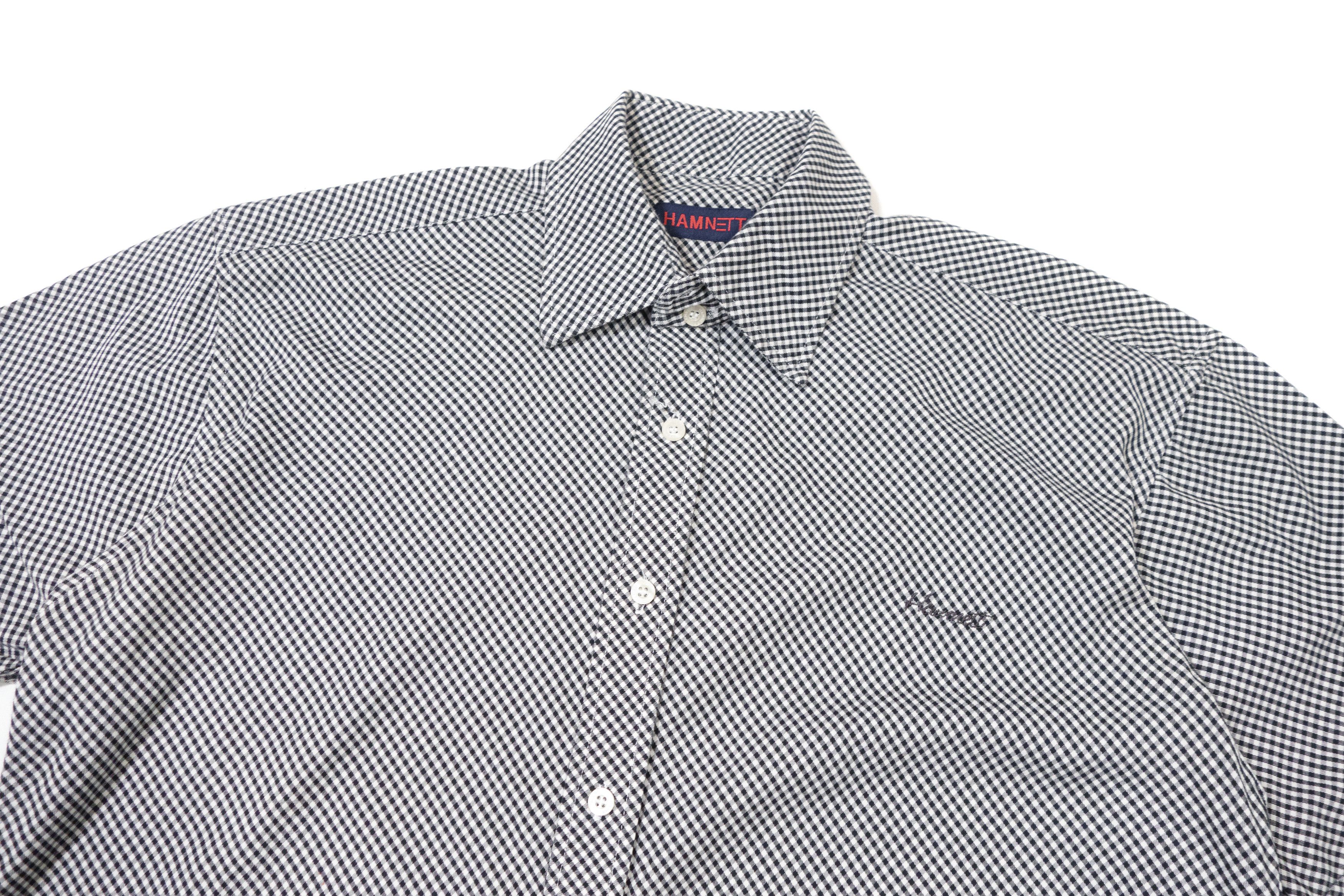 Katharine Hamnett London 00s Plaid Logo Short Sleeve Shirt Vintage Size US L / EU 52-54 / 3 - 3 Thumbnail