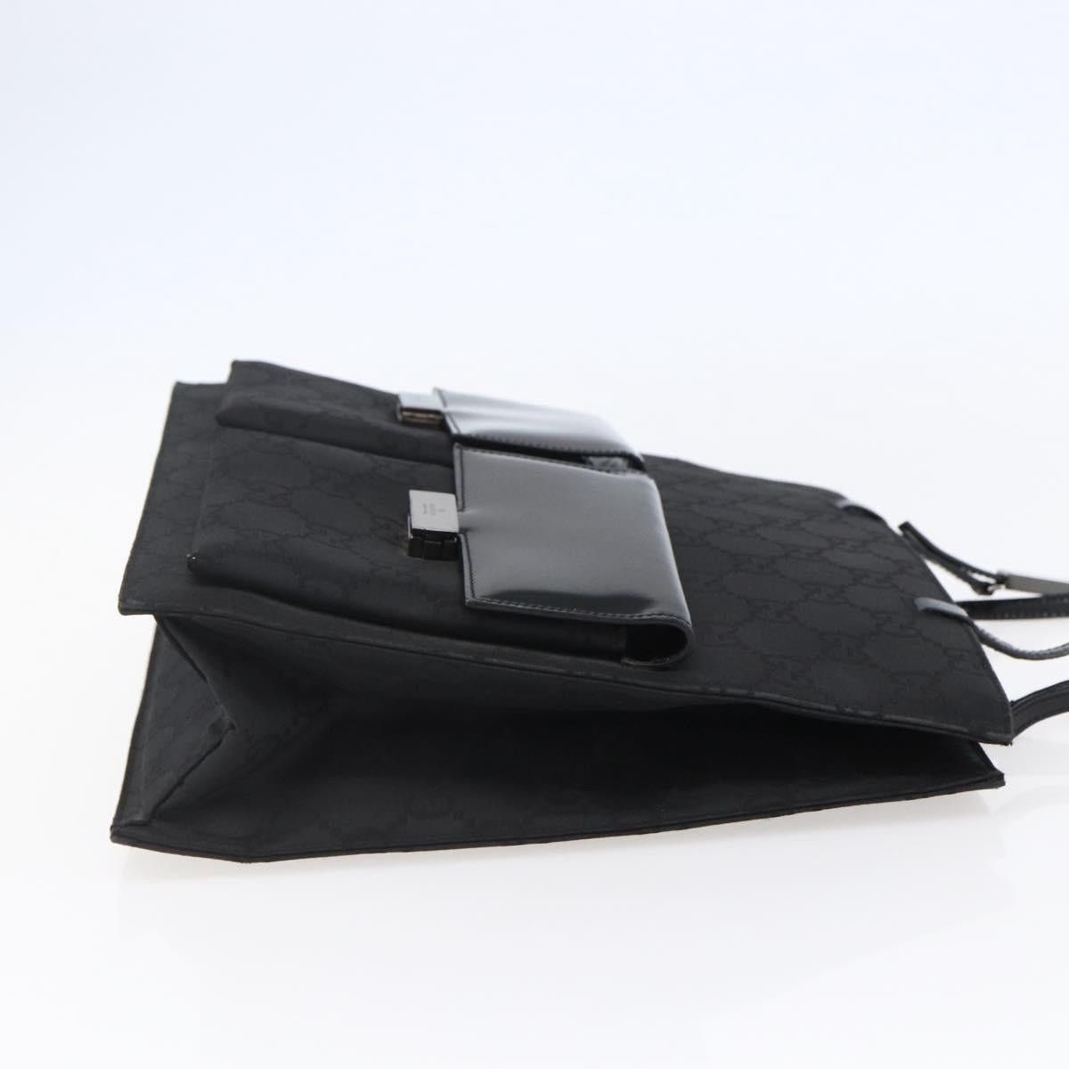 Gucci GUCCI GG Canvas Tote Bag Nylon Black Size ONE SIZE - 5 Thumbnail