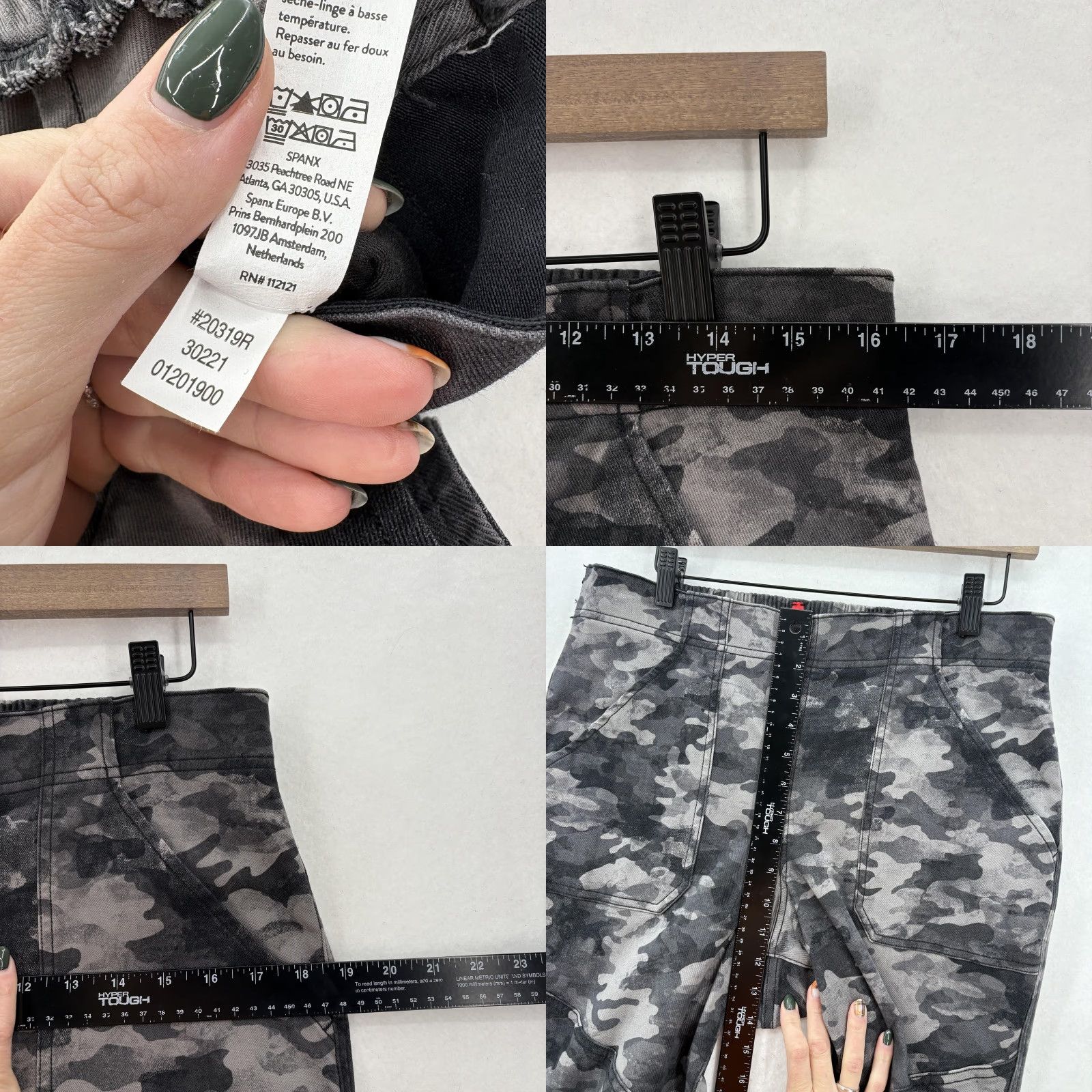 Spanx Spanx Pants Womens XL Gray Camo Stretch Twill Cargo Jogger Pockets Comfort Gym - Jogger Pants - Gray Camouflage Cargo Pants Women XL Spanx Size 40" / US 18 - 8 Thumbnail