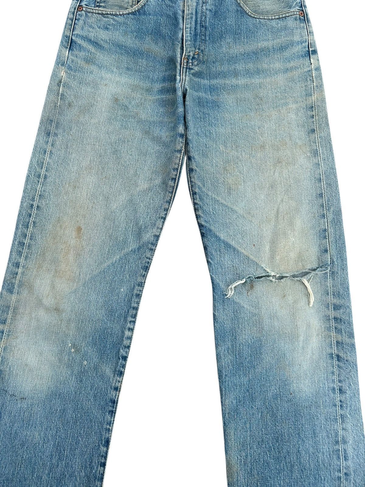 Kapital Thrashed Vintage Levis big E Selvedge Denim Jeans Size US 32 / EU 48 - 5 Thumbnail