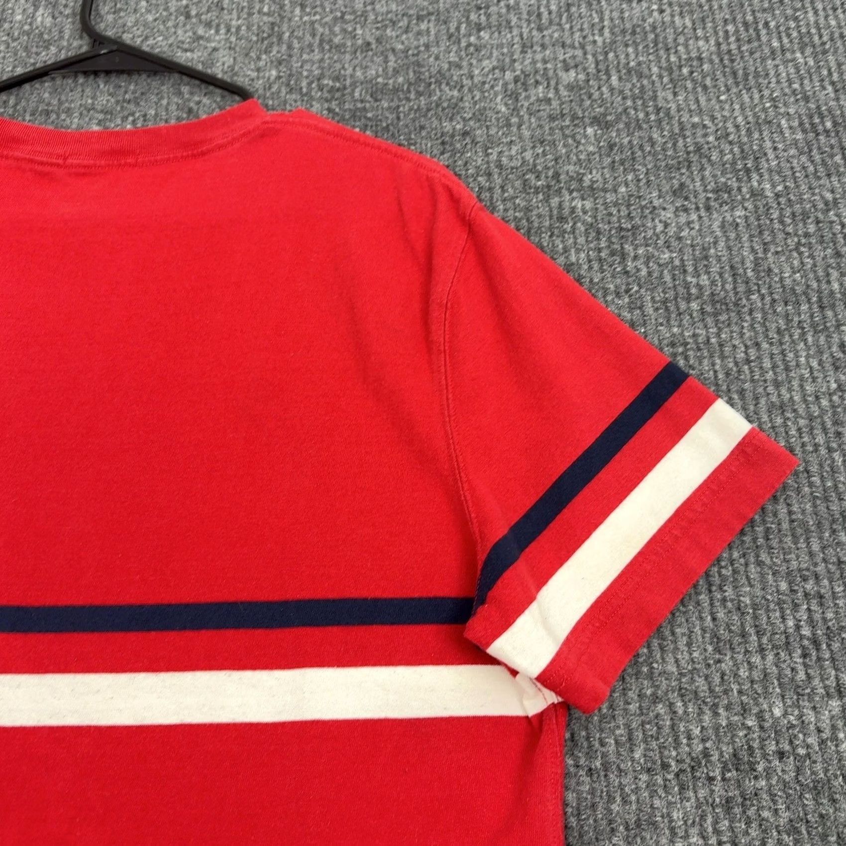 J.Crew J.CREW Oarsman T Shirt Mens M Red Striped Pocket Short Sleeve Casual Preppy Size US M / EU 48-50 / 2 - 6 Thumbnail