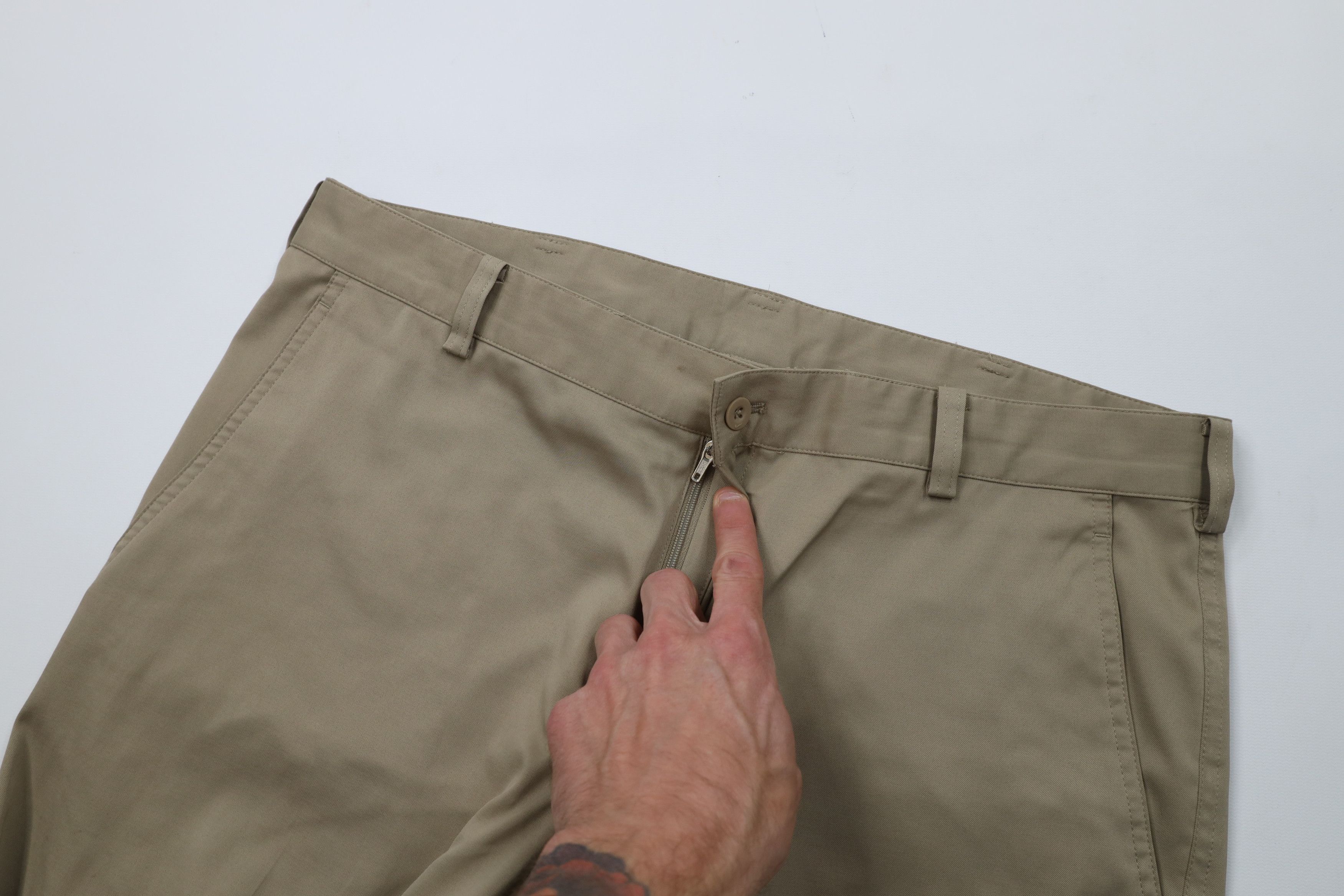 Nike Nike Golf Tech Knit Wide Leg Golfing Chino Pants Beige Size US 35 - 7 Thumbnail