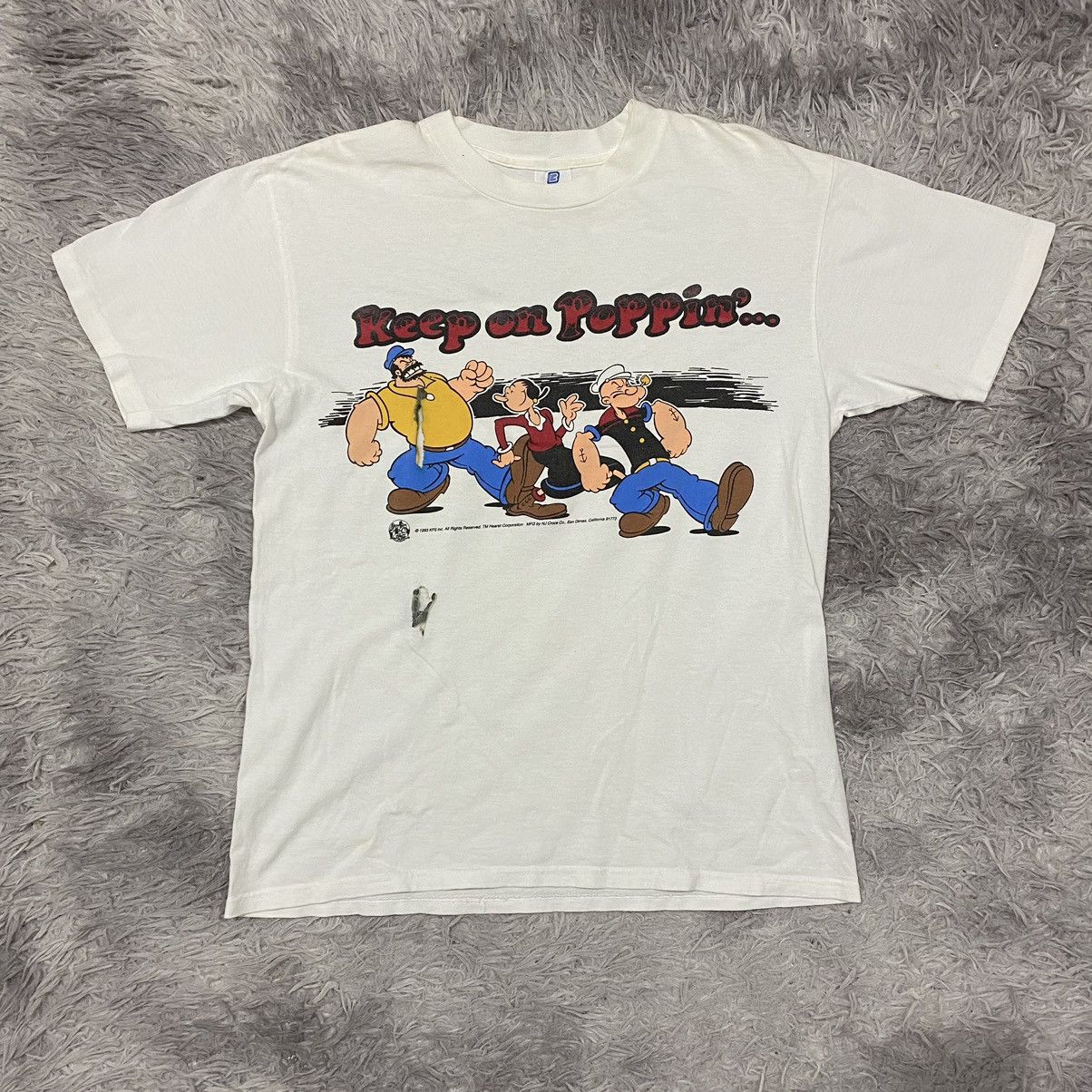 Vintage DISTRESSED vintage 90’s popeye the sailorman main characters Size US L / EU 52-54 / 3 - 1 Thumbnail