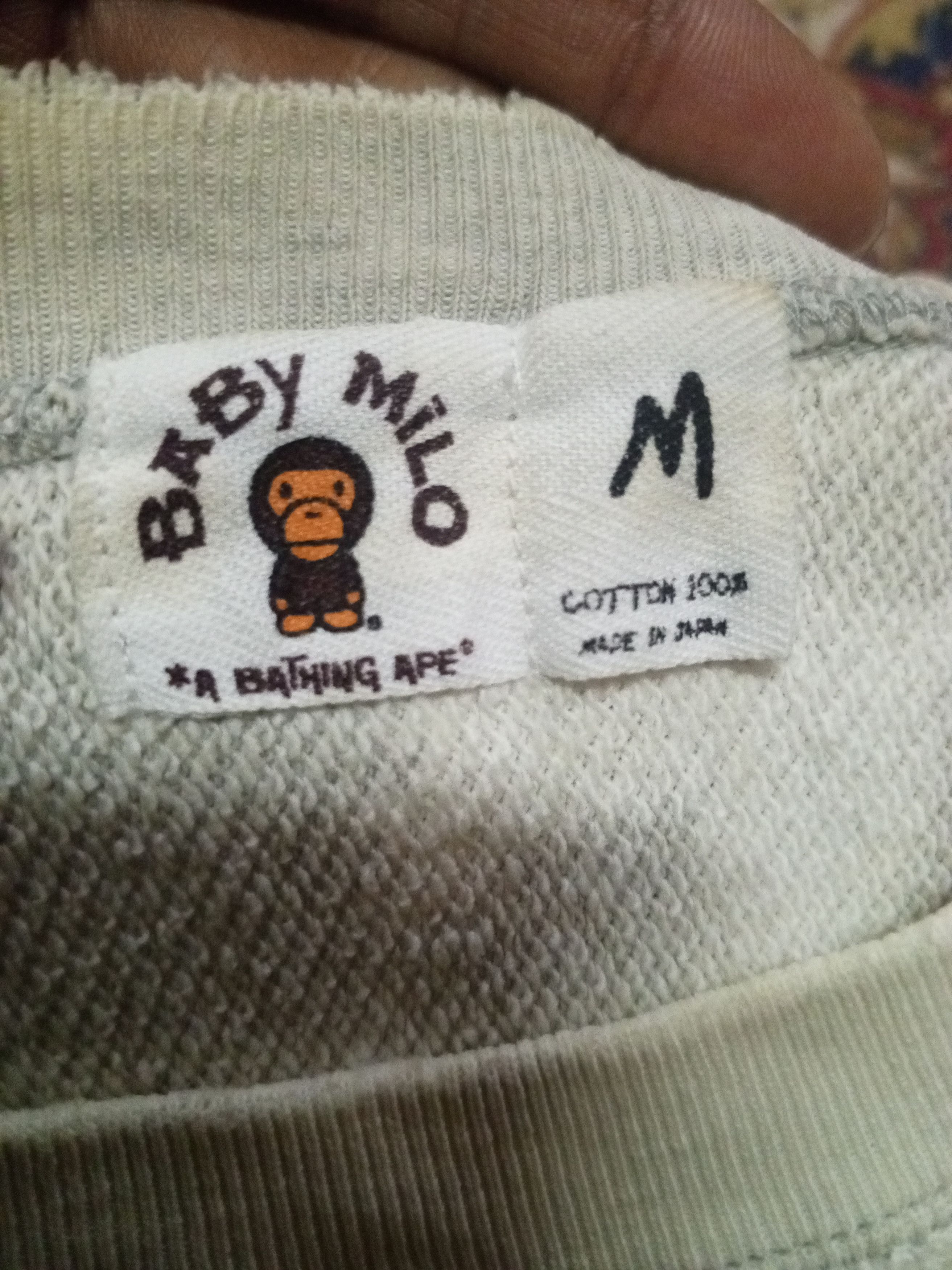 Bape BABY MILO STAR ×BAPE TAI DAI SWEATSHIRT Size US L / EU 52-54 / 3 - 14 Thumbnail