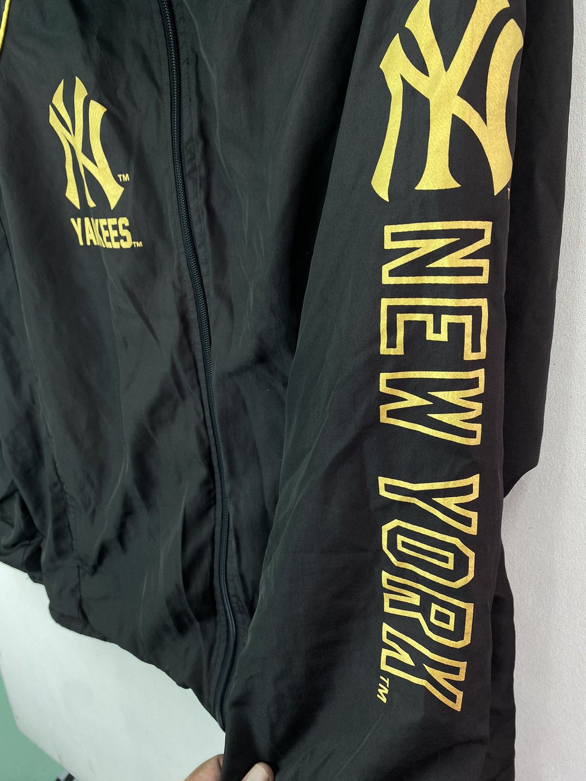 New York Yankees × Vintage Vtg 90s New York Yankees baseball club mlb jacket Size US XL / EU 56 / 4 - 3 Thumbnail