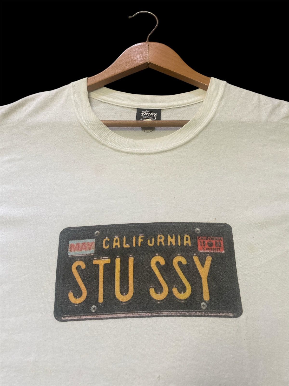 Stussy × Vintage ‼️RARE‼️STUSSY LICENSE PLATE VINTAGE SHIRT TEE🔥 Size US M / EU 48-50 / 2 - 5 Thumbnail