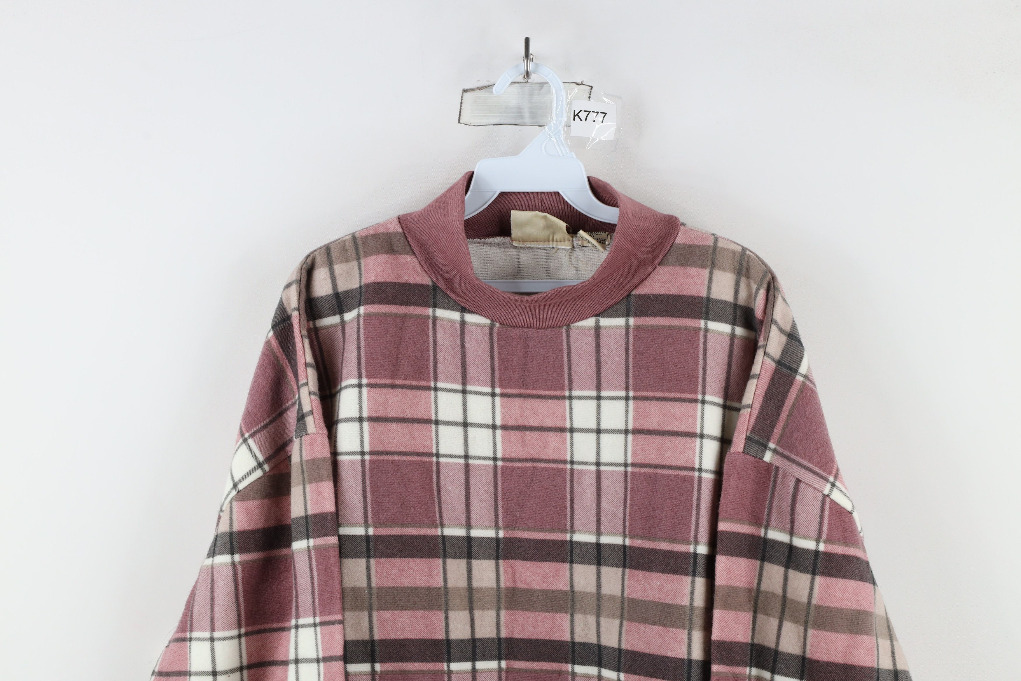 Vintage Vintage 90s Streetwear Long Sleeve Mock Neck Sweatshirt Size 3XL / US 20-22 - 2 Thumbnail