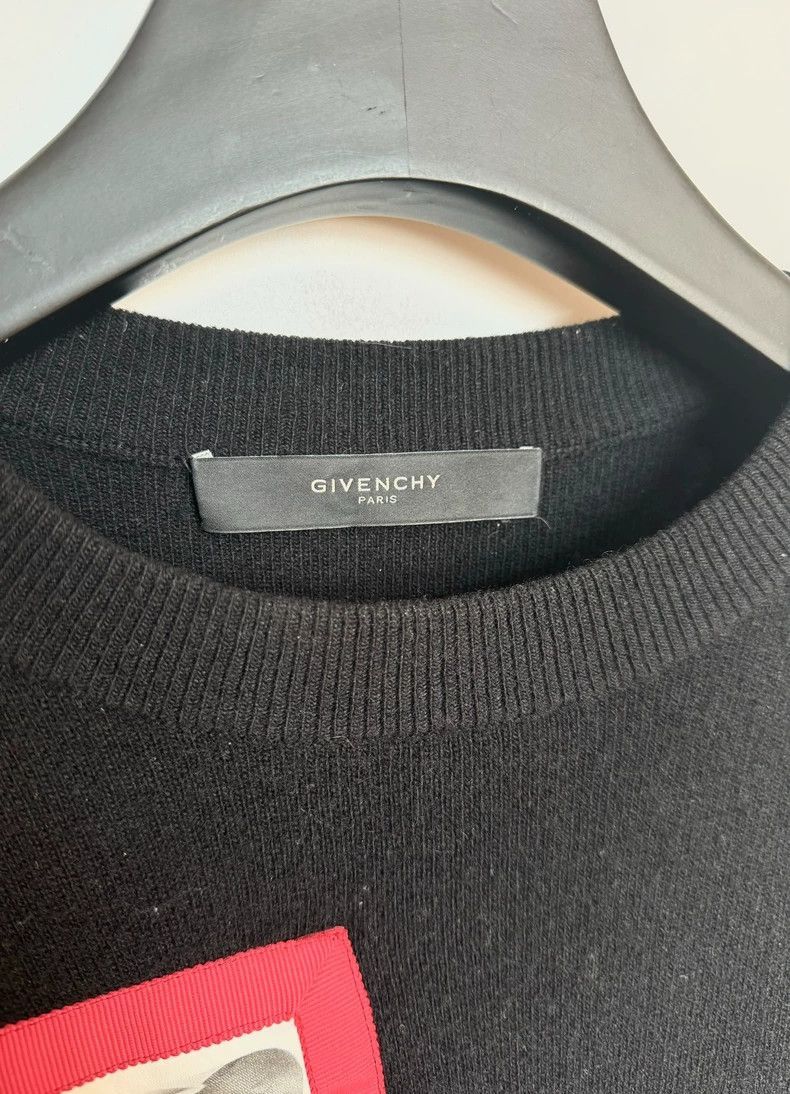 Givenchy Givenchy Givenchy Lambskin Wool Sweater with Patch -2507 Size US S / EU 44-46 / 1 - 6 Thumbnail