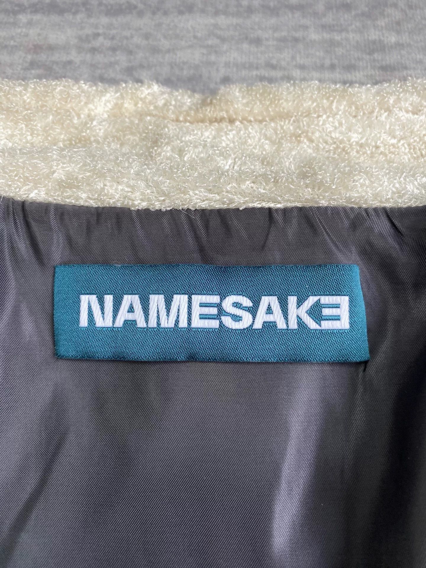 Namesake Black White Panda Fleece Jacket, Men's — image 6 of 6