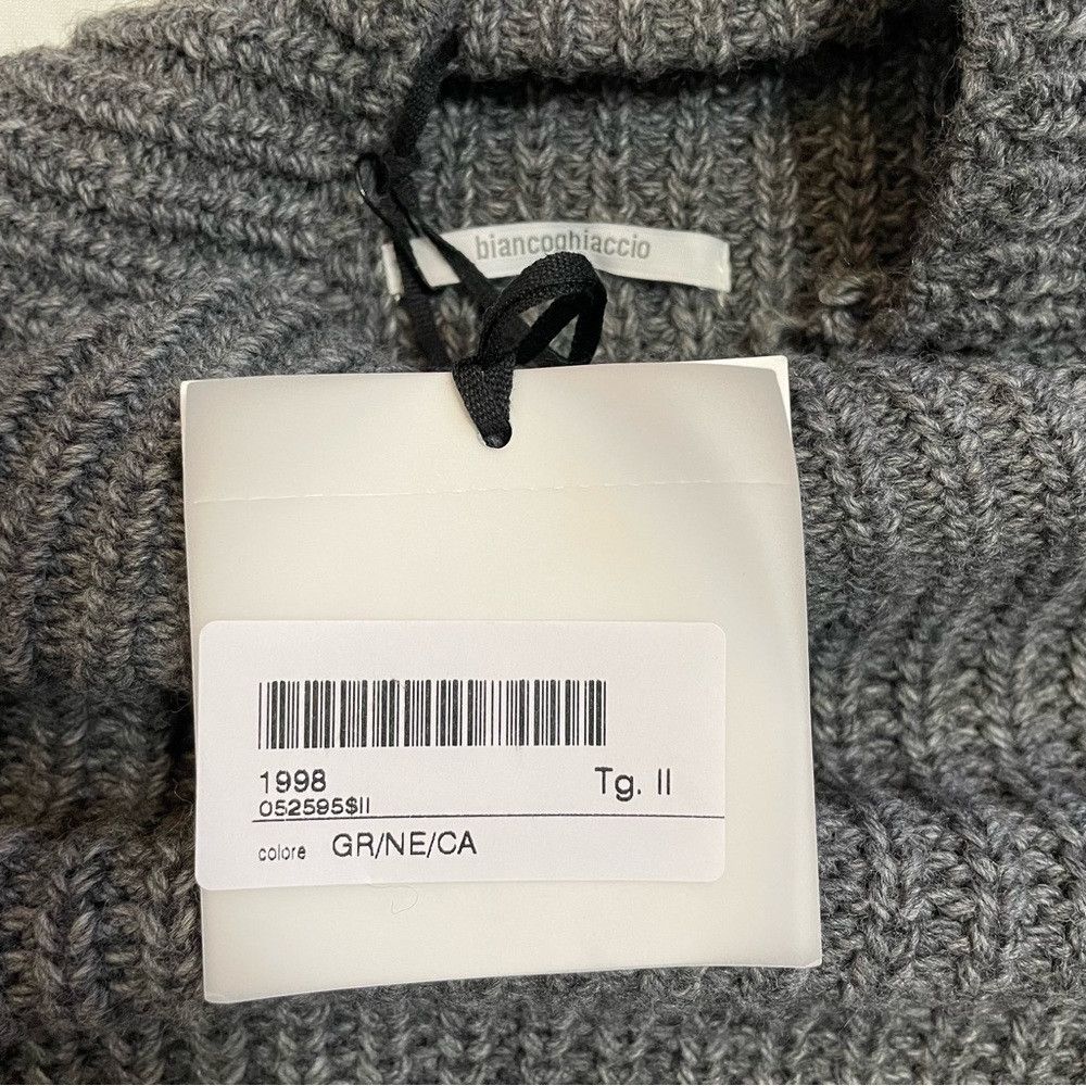 Other NWT New $262 BIANCOGHIACCIO Colorblock Wool Blend Sweater S Size M / US 6-8 / IT 42-44 - 8 Thumbnail