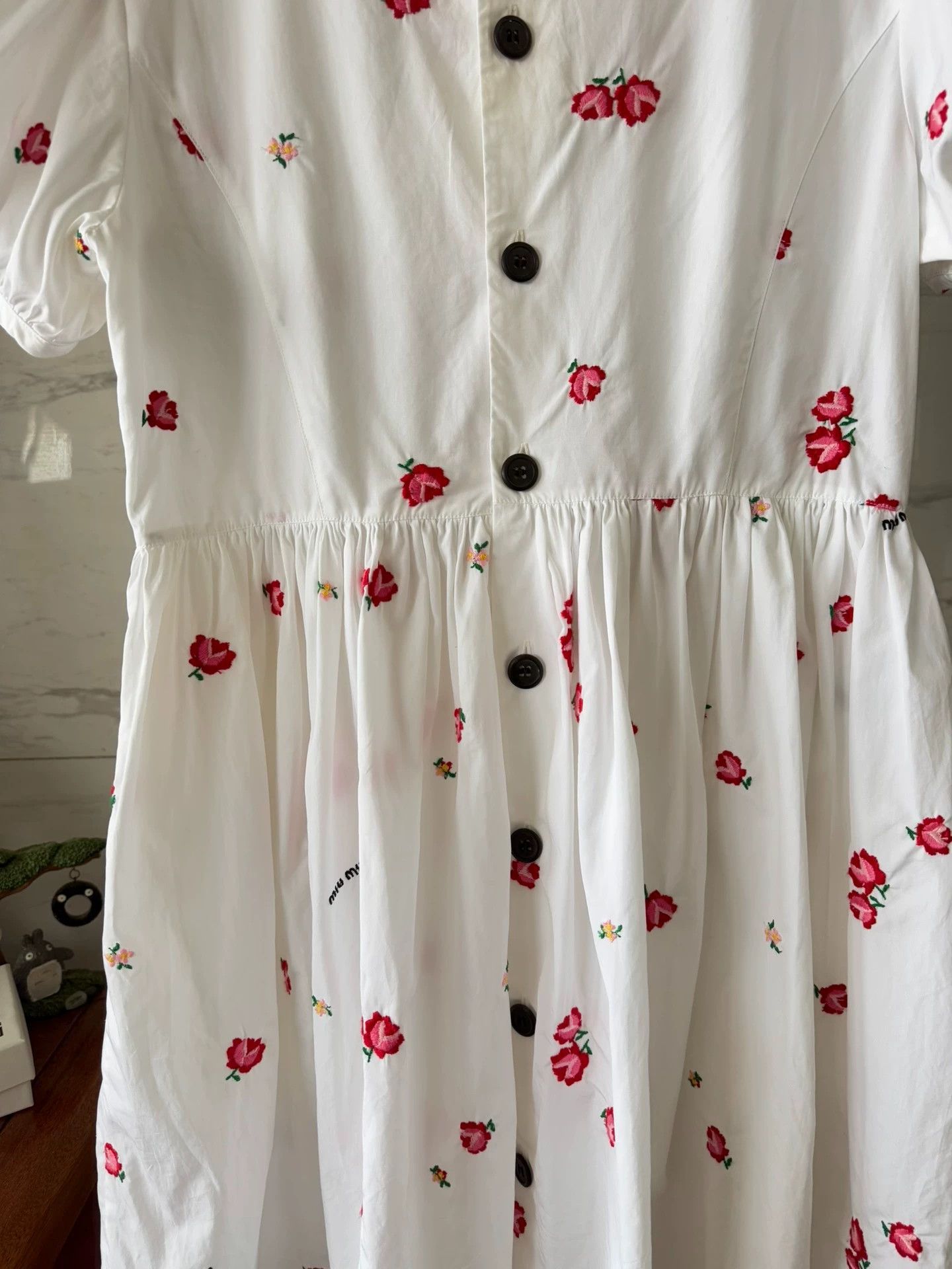 Miu Miu Miu Miu Red Adjustable Rope Logo Dress 42 Worn Once Size M / US 6-8 / IT 42-44 - 7 Thumbnail