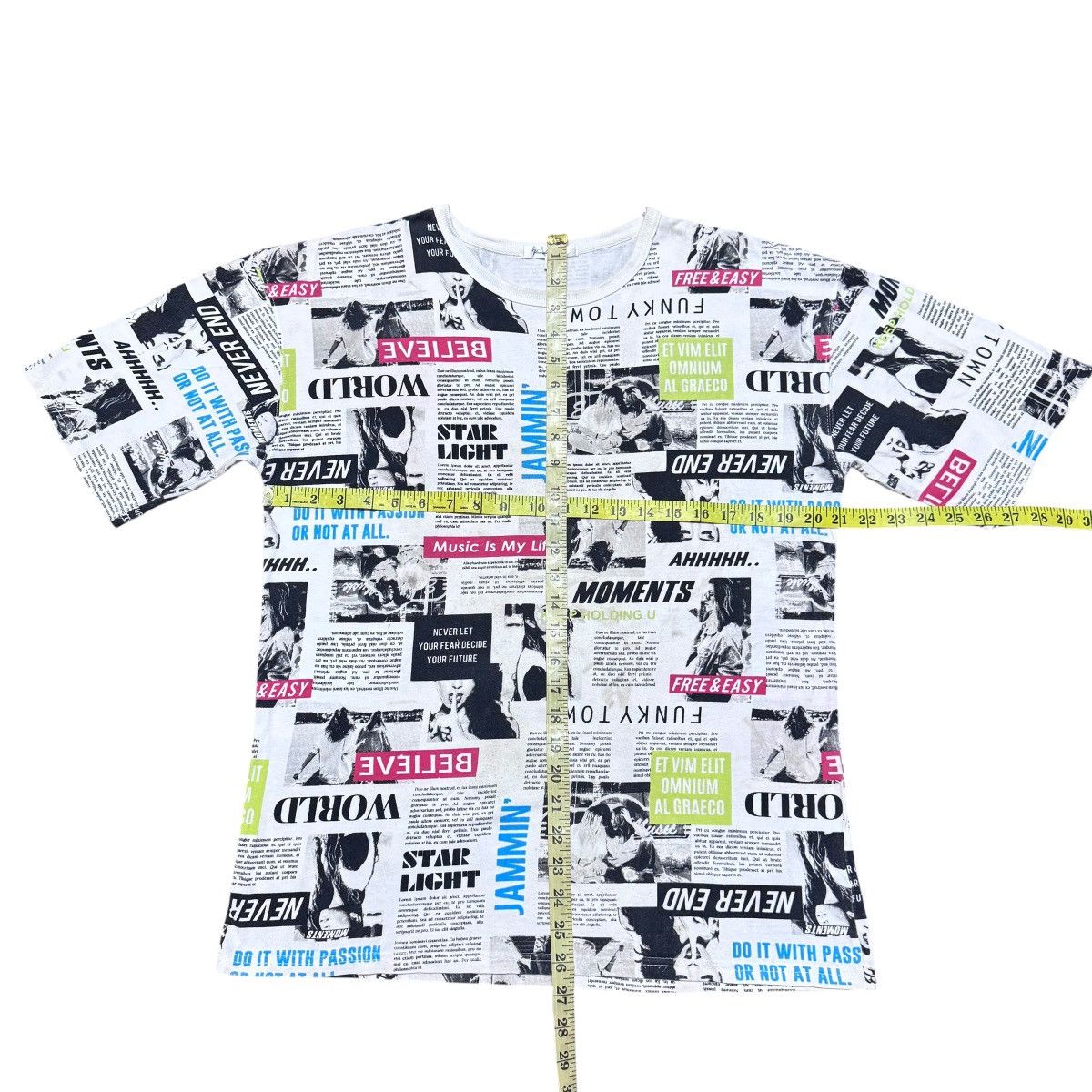 Japanese Brand Thunder Storm Newspepper Shirt Size US M / EU 48-50 / 2 - 10 Thumbnail