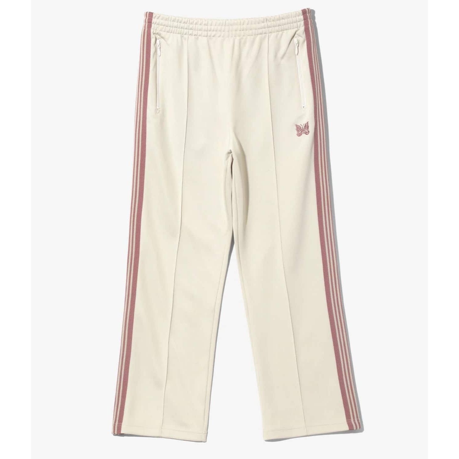 Needles NEEDLES Track Pants Light Beige Drawstring Waist Zip M Size US 36 / EU 52 - 1 Thumbnail