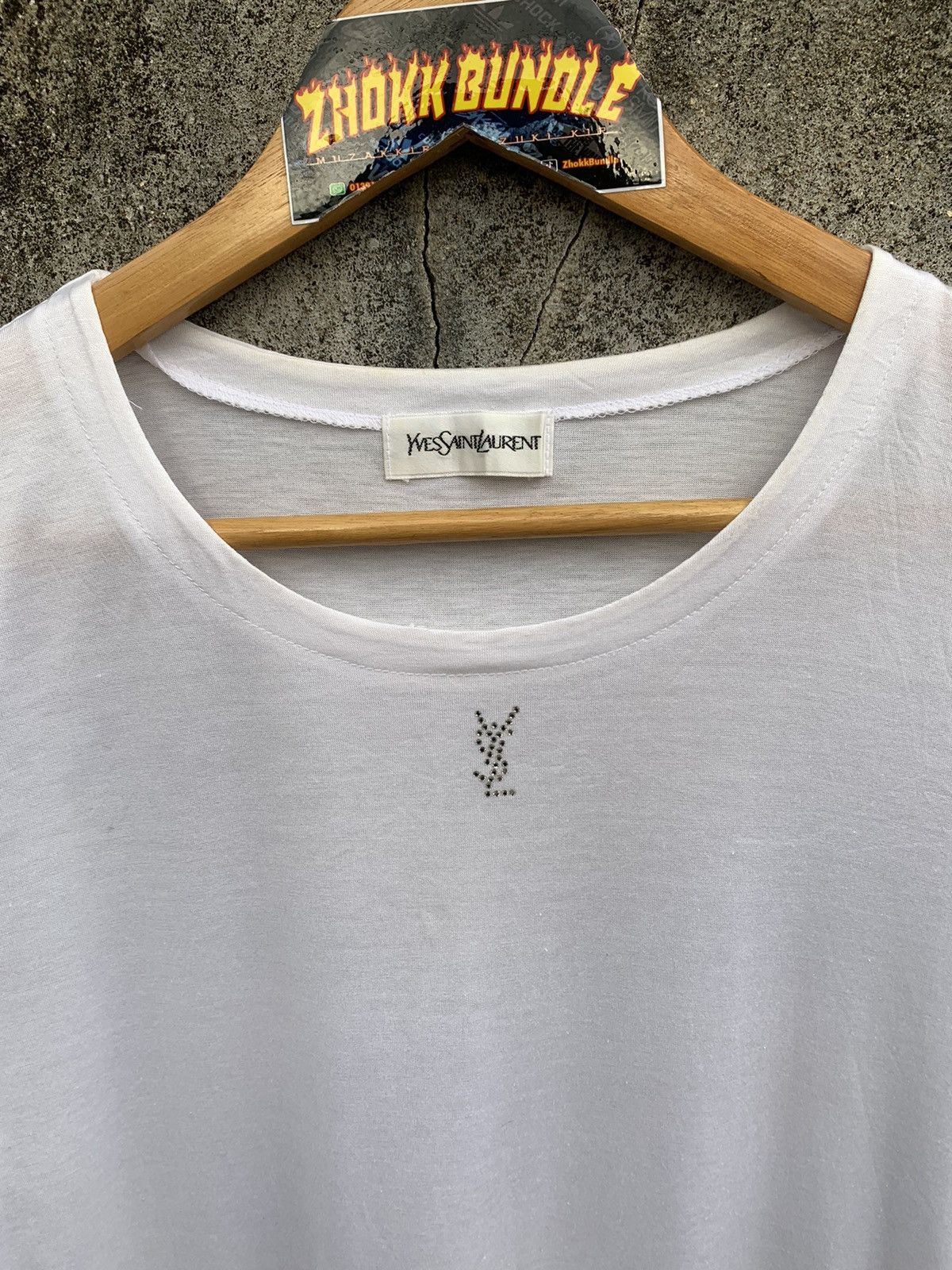 Yves Saint Laurent Vintage YSL Centre Logo Size US M / EU 48-50 / 2 - 3 Thumbnail