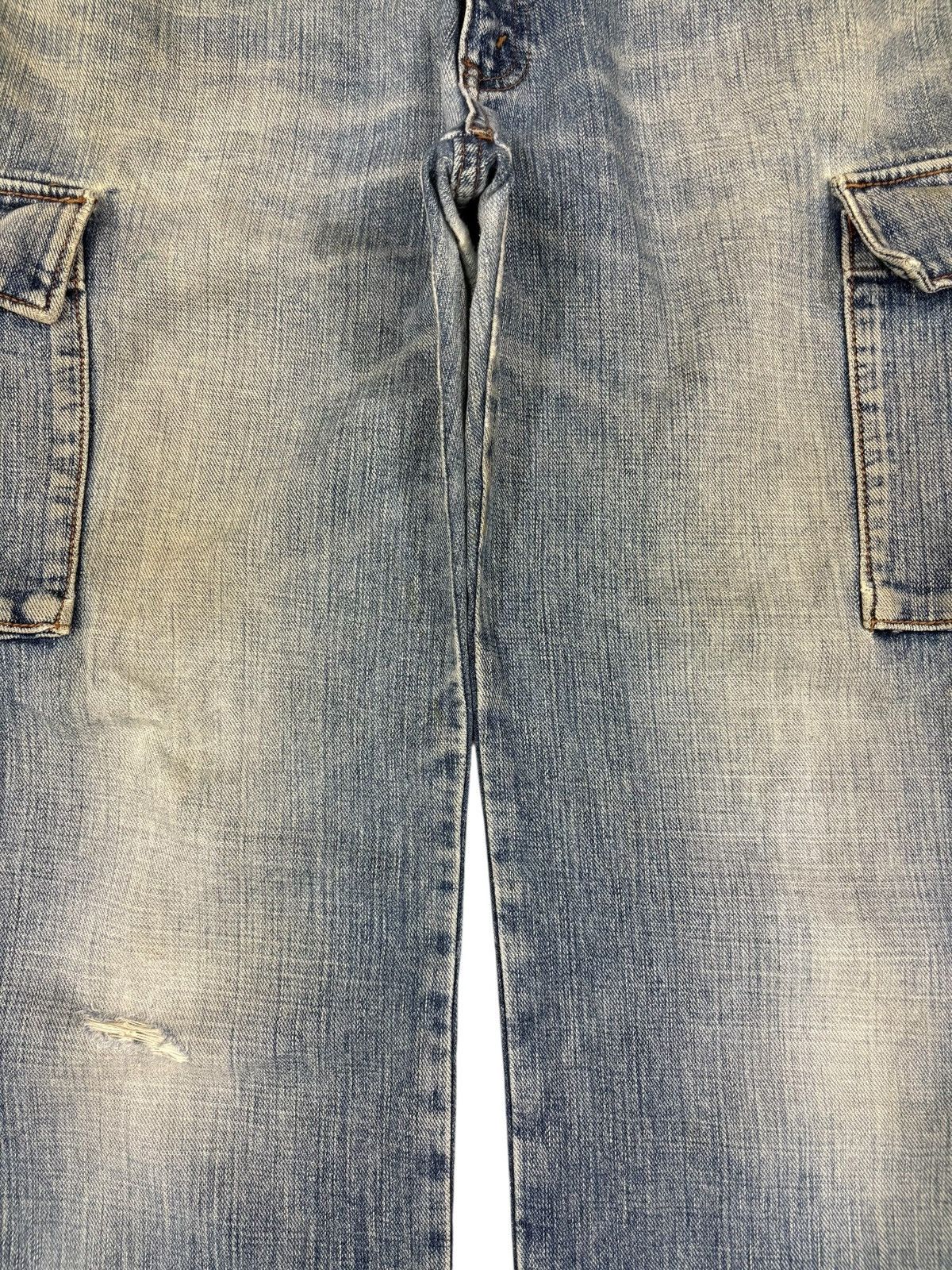 Japanese Brand Vintage Japanese Brand Cargo Distressed Baggy Jeans Size US 34 / EU 50 - 5 Thumbnail