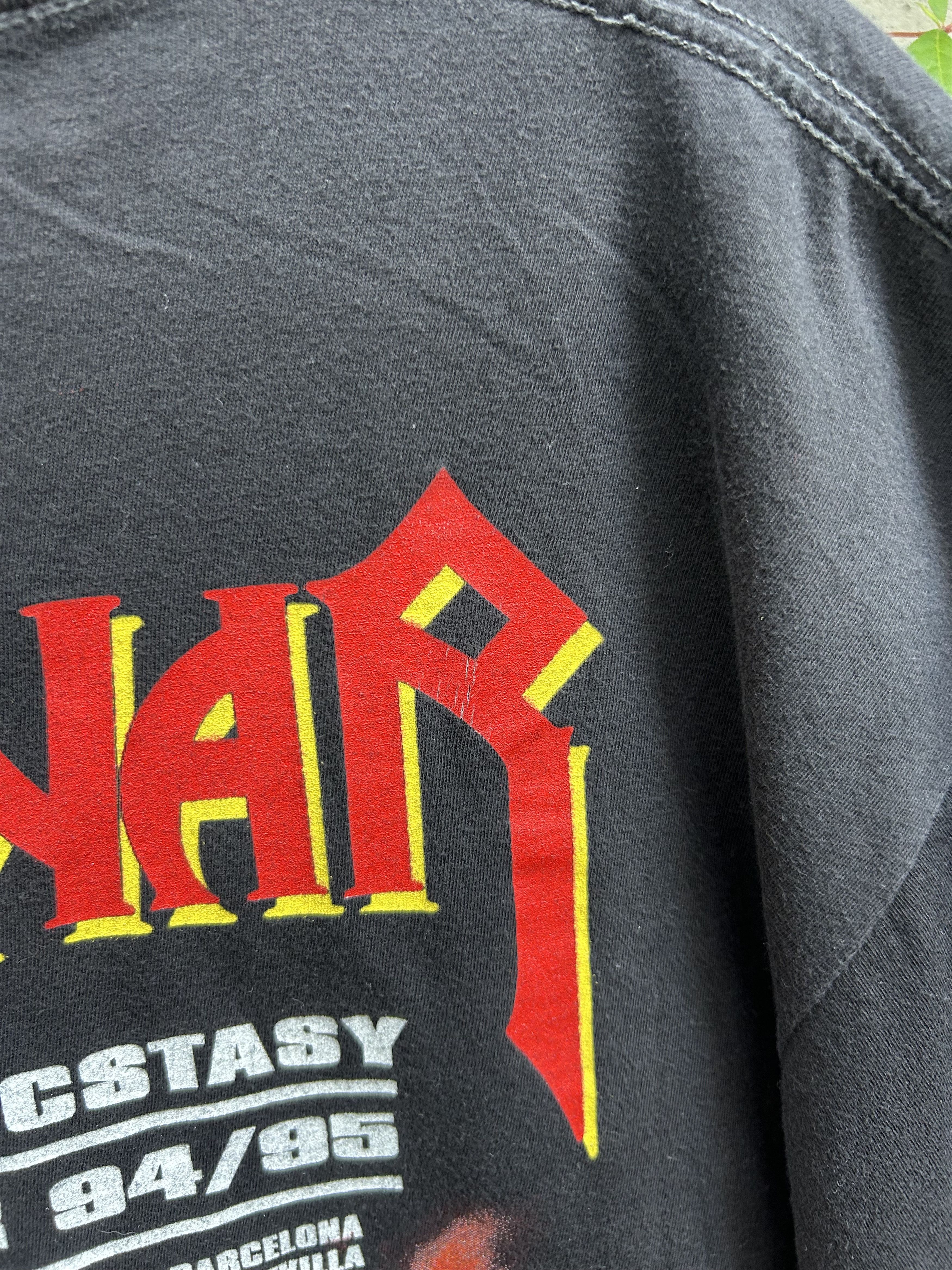 Band Tees Vintage 1994/1995 Manowar Rock Band 90s T-shirt Size US XL / EU 56 / 4 - 12 Thumbnail
