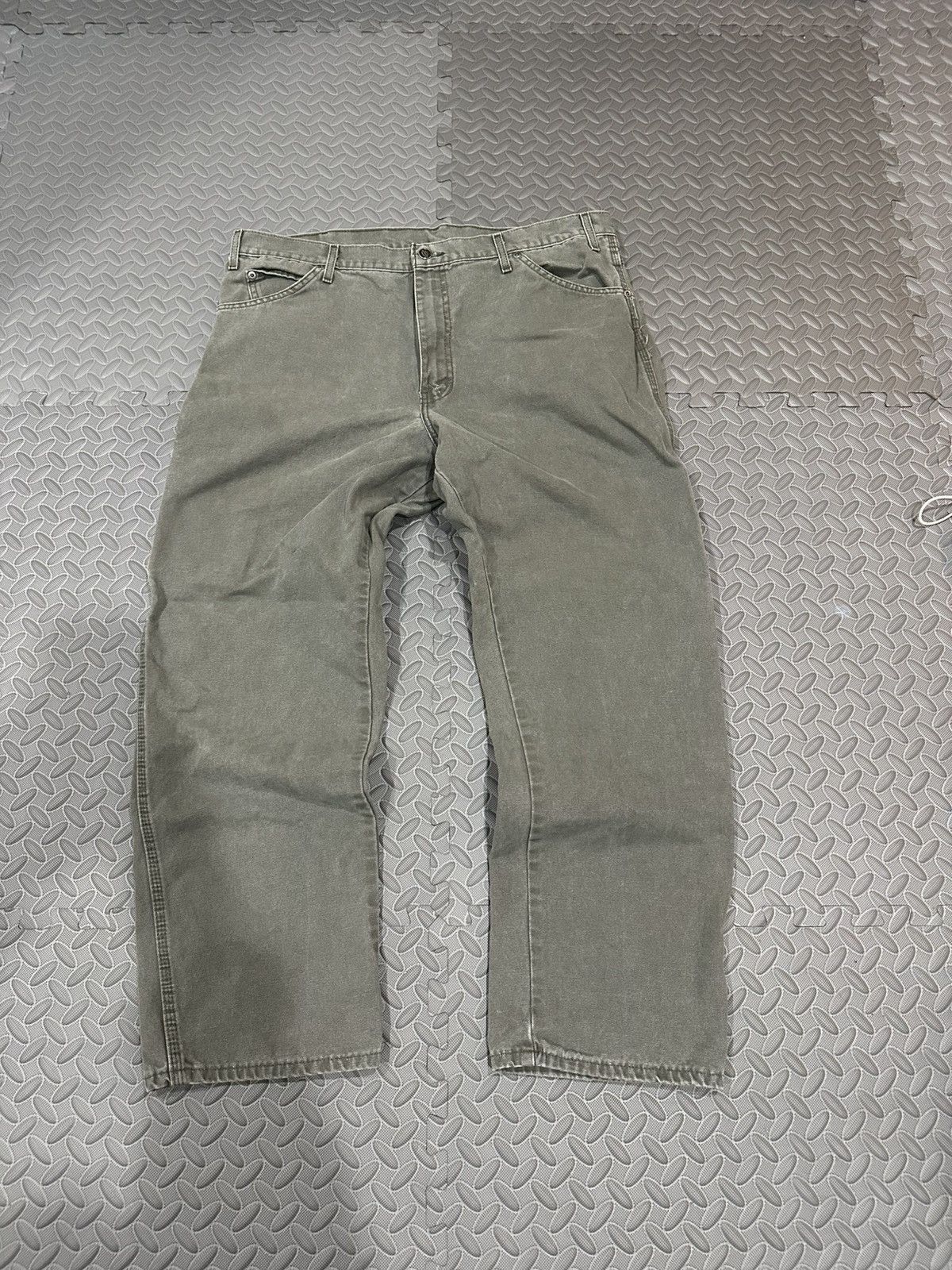 Dickies Dickies Carpenter Pants Faded Olive Green Canvas 38x30 Size US 38 / EU 54 - 3 Thumbnail