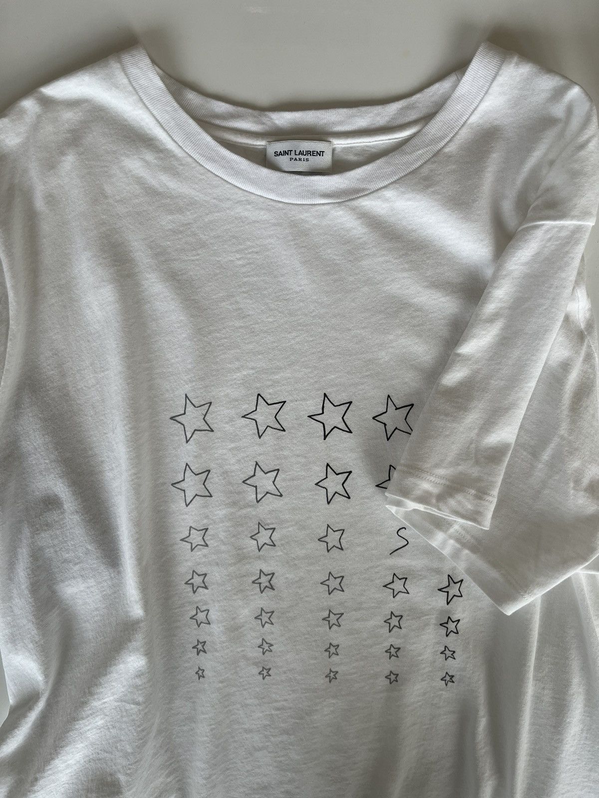 Saint Laurent Paris Star T-shirt Size US L / EU 52-54 / 3 - 7 Thumbnail