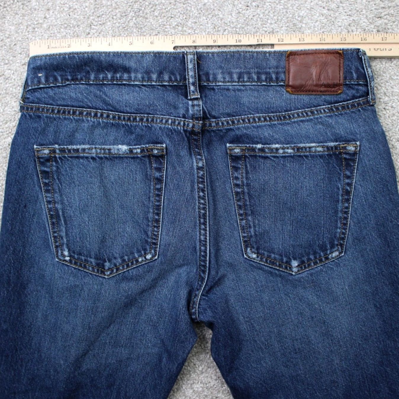 Abercrombie & Fitch Abercrombie & Fitch Jeans Mens 30x26 Blue Langdon Distressed Slim Fit Denim Shirt? Size US 30 / EU 46 - 6 Thumbnail