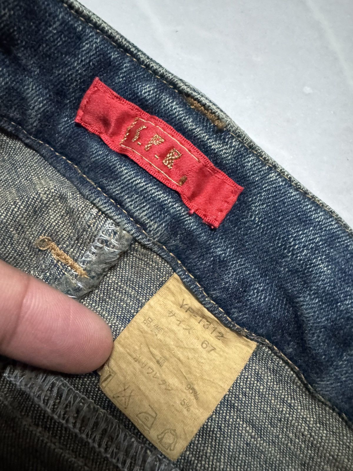 Designer 💥FLARED💥VINTAGE JAPANESE S.P.E BOOTCUT MUDWASH JEANS Size US 29 - 5 Thumbnail