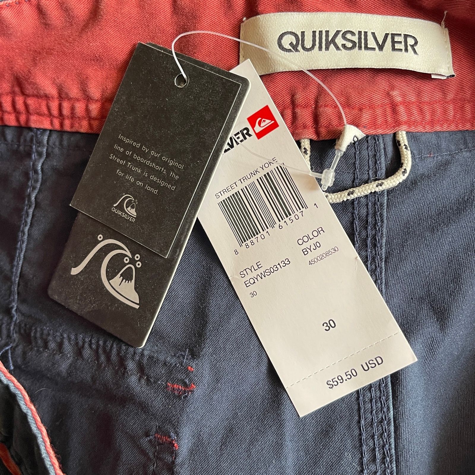 Quiksilver QUIKSILVER Street Trunks Cotton Board Shorts Size 30 Size US 30 / EU 46 - 4 Thumbnail