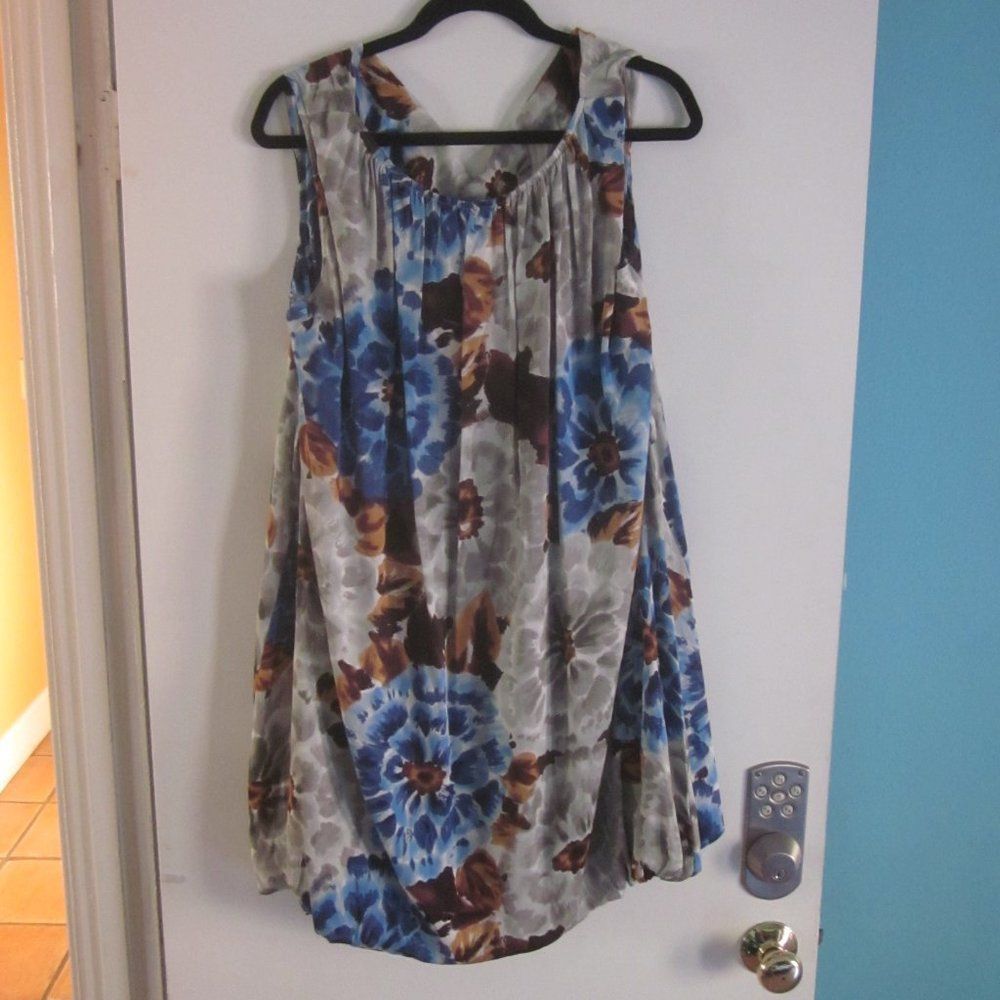 Walter Steiger Walter Silk A-Line Mini Floral Summer Dress 10 Size M / US 6-8 / IT 42-44 - 4 Thumbnail