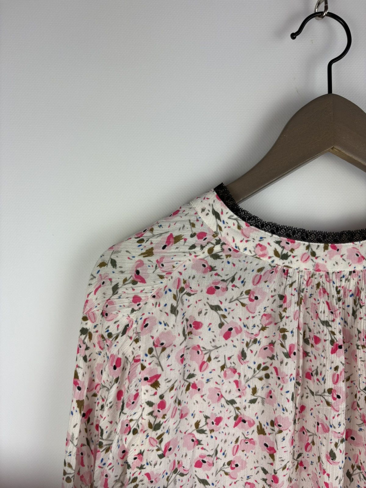 Zadig & Voltaire Zadig & Voltaire Blouse Women's Floral Print Trimmed Blouse Size S / US 4 / IT 40 - 13 Thumbnail