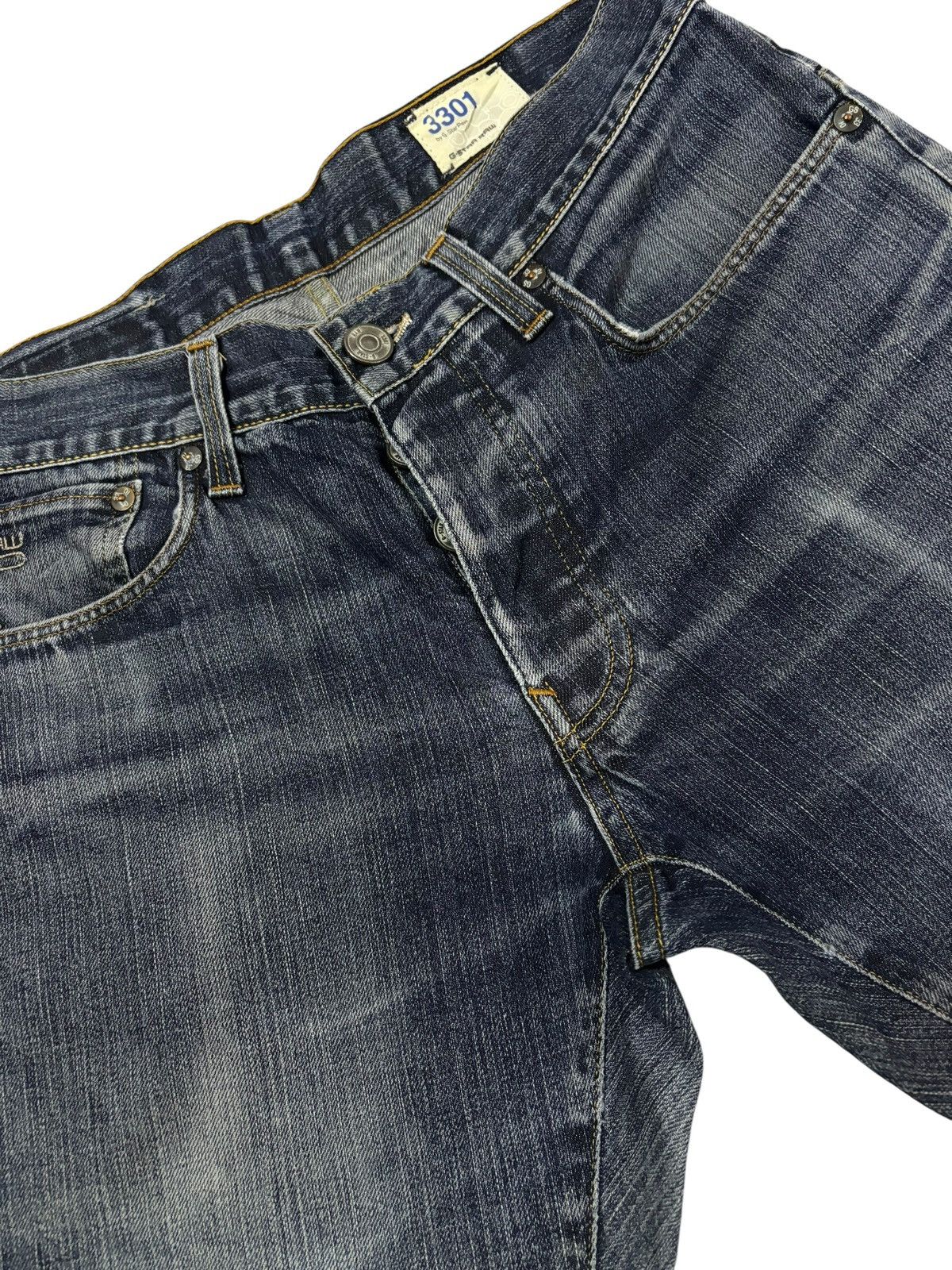 G-Star Vtg G Raw 3301 G-Star Distressed Jeans Size US 30 / EU 46 - 3 Thumbnail