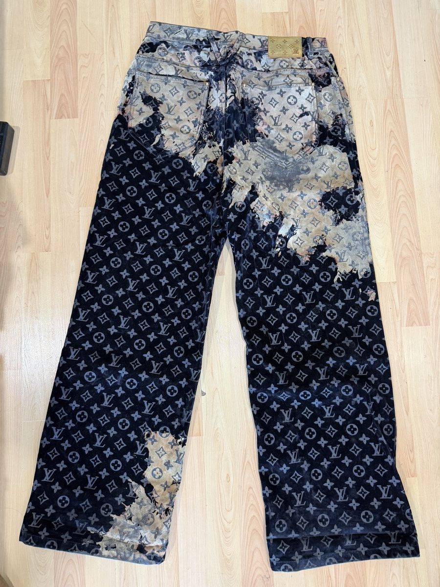 Louis Vuitton Louis Vuitton Suede Faded Fire Cloud pants Size US 34 / EU 50 - 5 Thumbnail