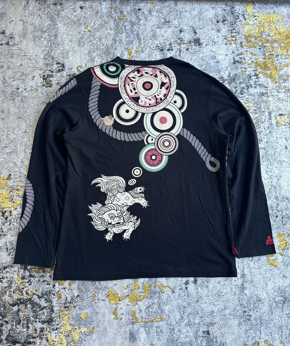 14th Addiction RARE DESIGN SANMARUICHI JAPAN SYMBOL TRIBAL FROGS DRAGON Size US L / EU 52-54 / 3 - 2 Thumbnail