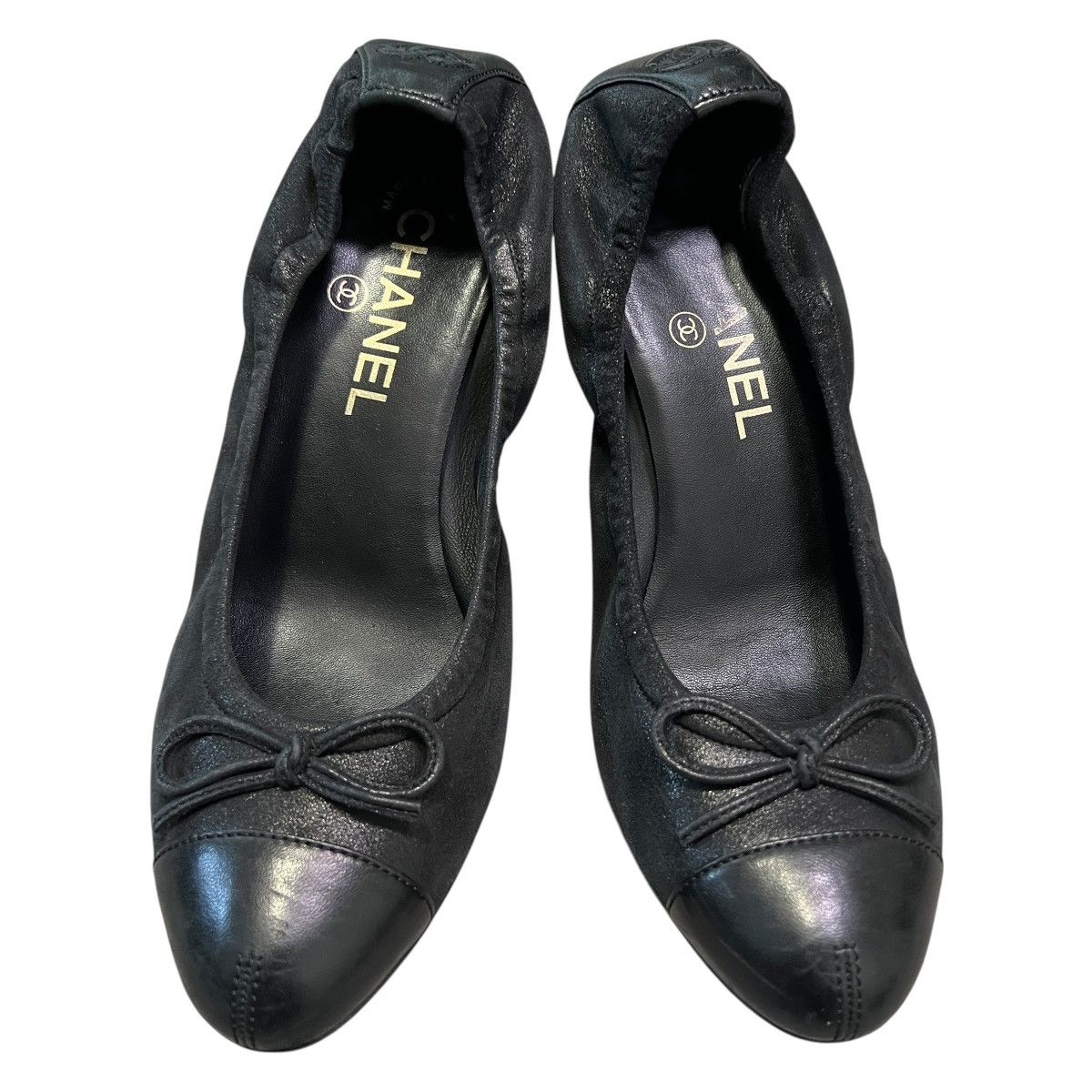 Chanel CHANEL Quilted Leather Ballet Heel Pumps Size US 6.5 / IT 36.5 - 1 Thumbnail
