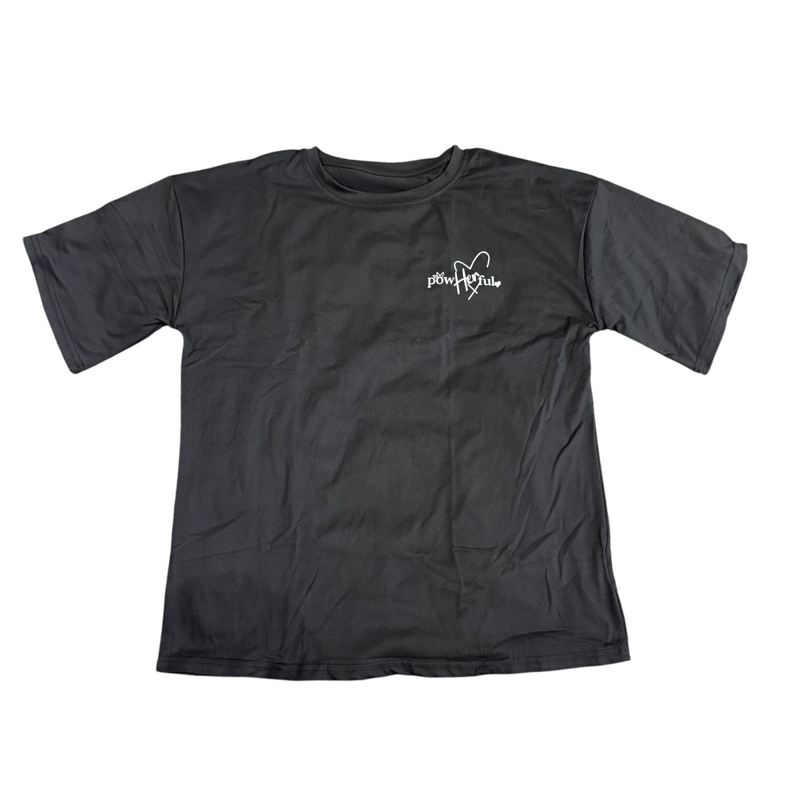 Shein Poweherful Graphic T-Shirt in Black, Size S Size S / US 4 / IT 40 - 2 Thumbnail
