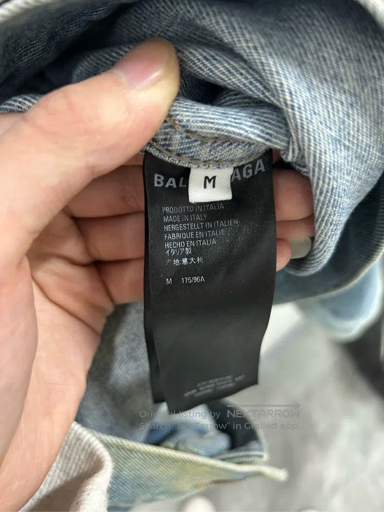 Balenciaga Balenciaga Denim Jacket Size US M / EU 48-50 / 2 - 4 Thumbnail