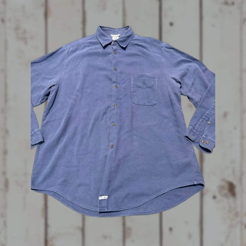 Vintage VINTAGE C.P. COMPANY Shirt XXLarge 6 Blue Cotton Long Sleeve Button-Down Made in Italy Mens Size US S / EU 44-46 / 1 - 1 Thumbnail