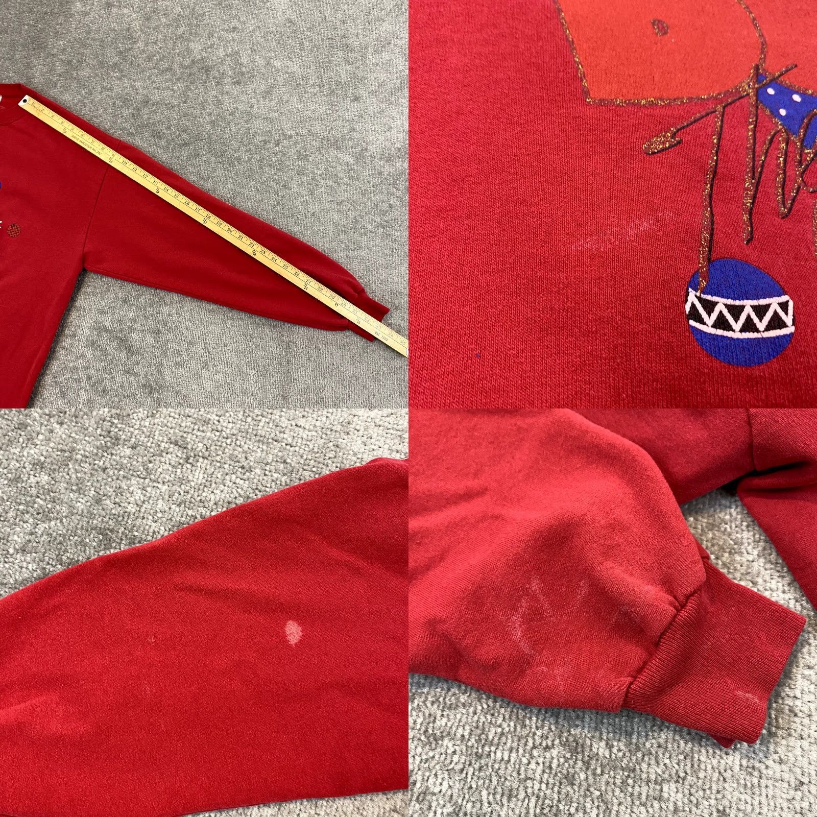 Vintage VTG Betty Boop Sweatshirt Mens L/XL Red Christmas Holidays Pullover Crewneck 90s Shirt Size US L / EU 52-54 / 3 - 8 Thumbnail