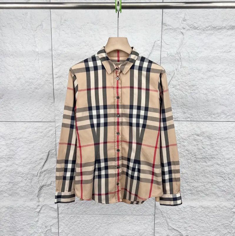 Burberry Burberry Women's XS Khaki Cotton Shirt Size XS / US 0-2 / IT 36-38 - 1 Thumbnail