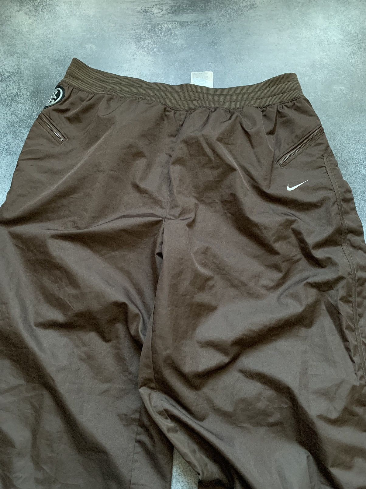 Nike × Vintage Vintage Nike Track Side Button Pants Drill Y2K style Swoosh Size US 36 / EU 52 - 4 Thumbnail