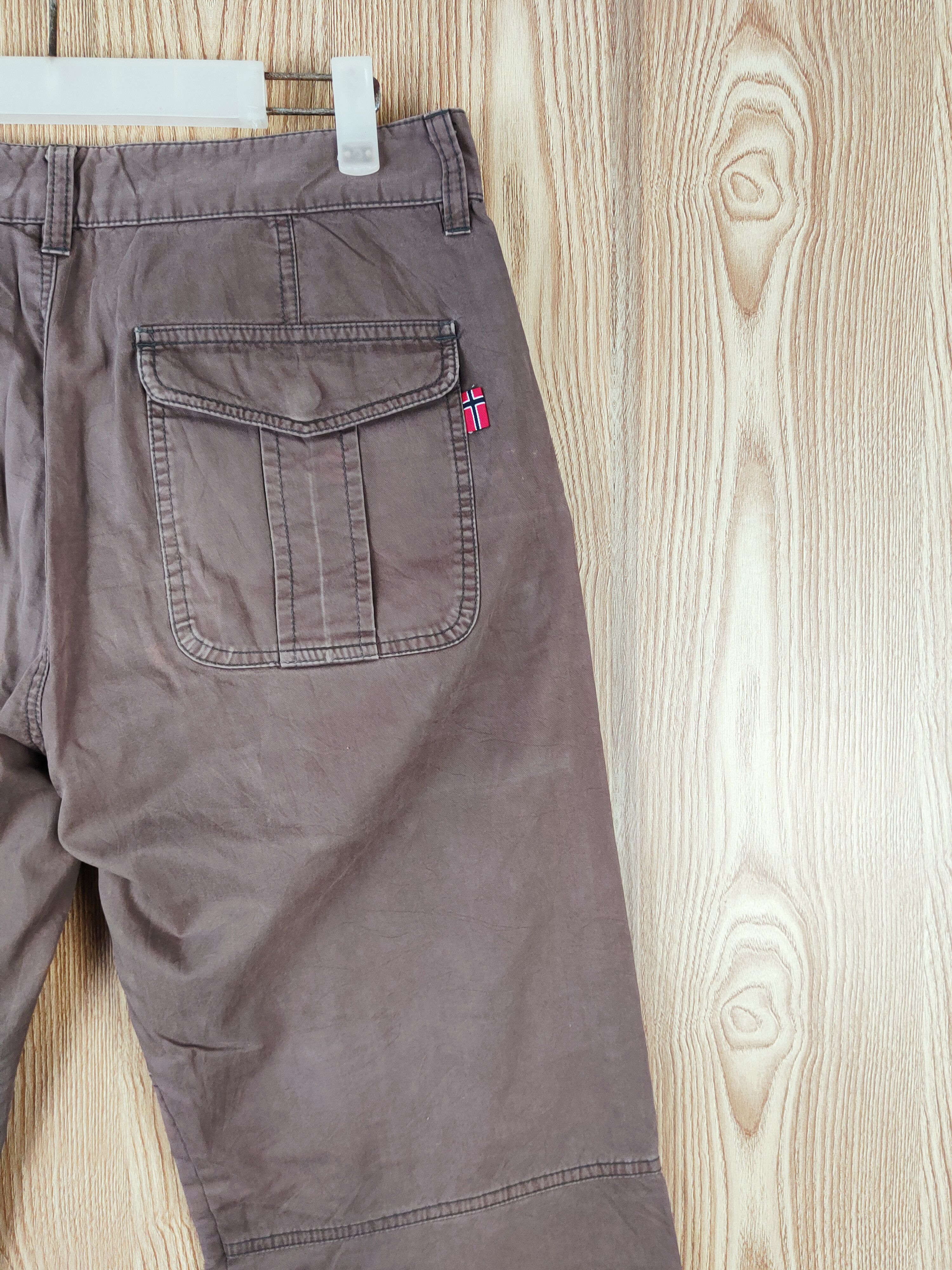 Japanese Brand Koolhaas Dark Brown Faded Multipocket Casual Pants #W460 Size US 31 - 11 Thumbnail