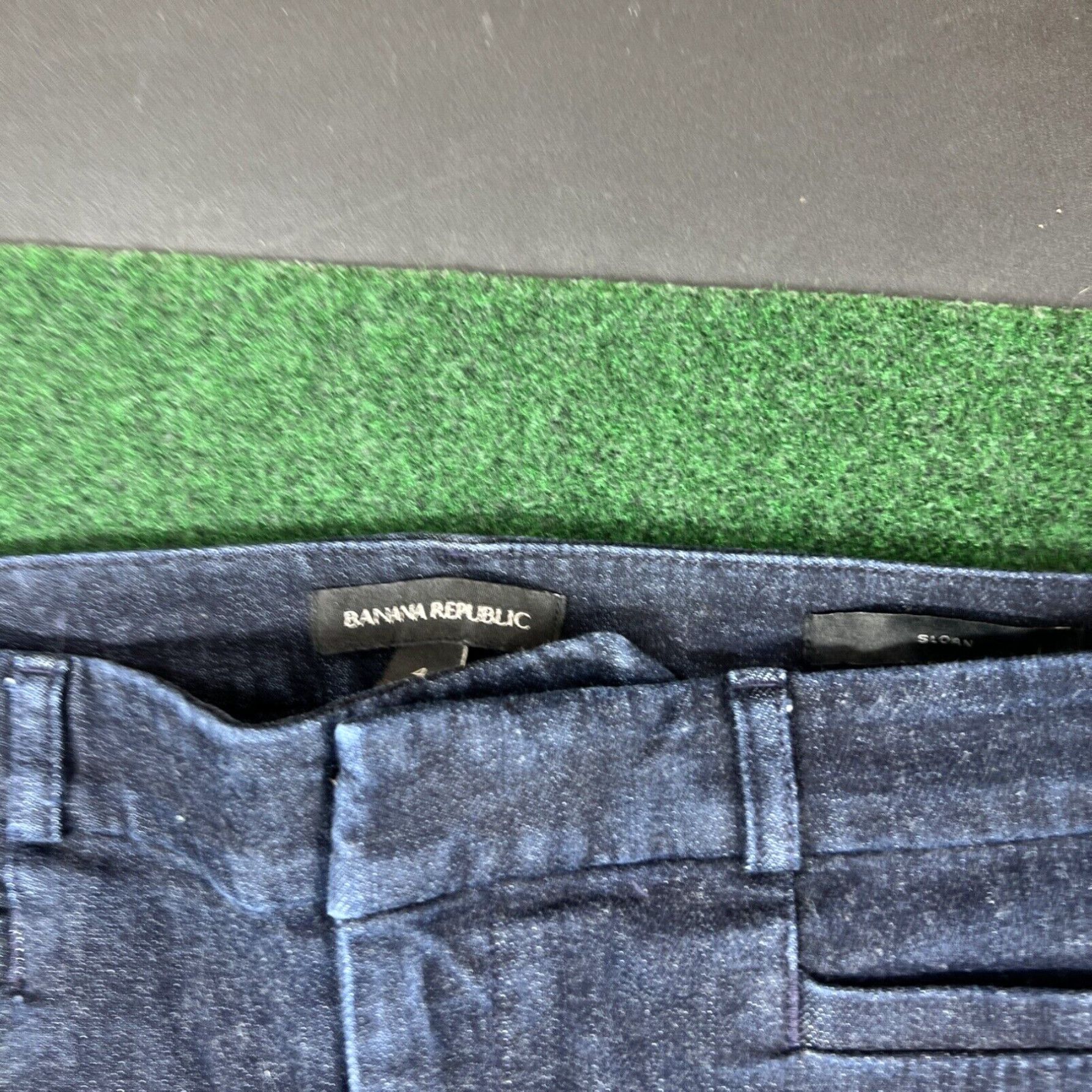 EB Denim Banana Republic Sloan Crop Denim Pants Chambray Mid-rise Womens Size 4 29x27 Size 27" / US 4 / IT 40 - 3 Thumbnail