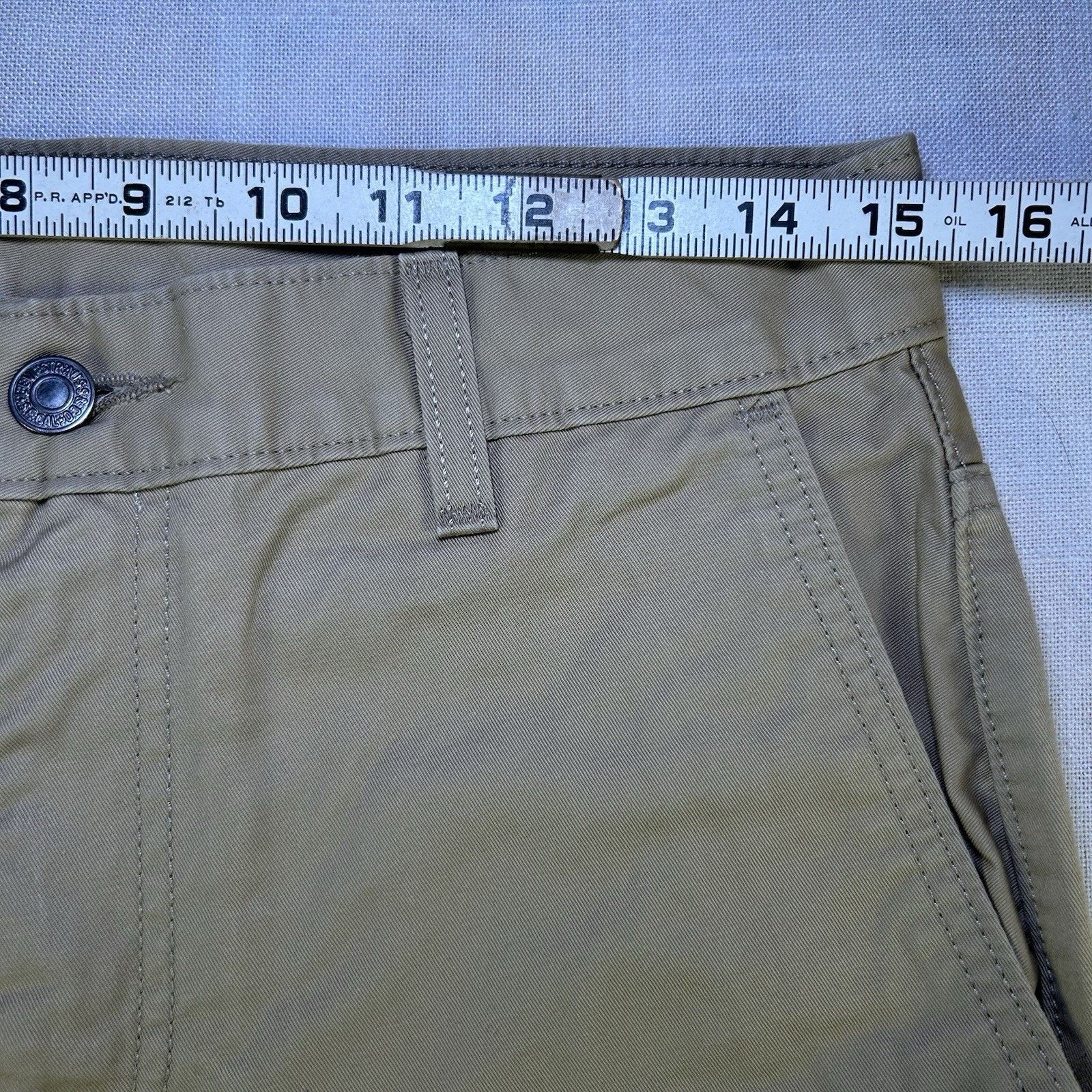 Levi's Levi's Regular Tapered Khaki 100% Cotton Pants Men's 30x32 Size US 30 / EU 46 - 5 Thumbnail
