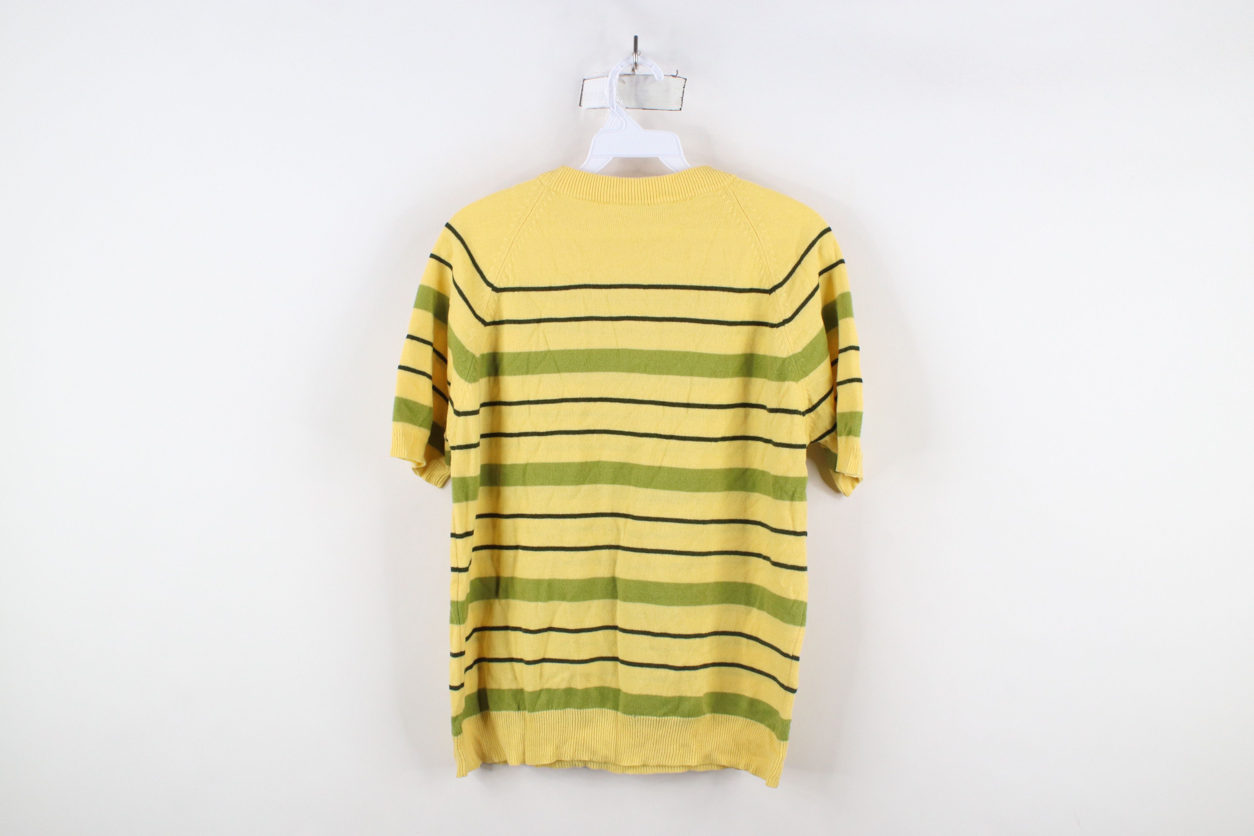 Vintage Vintage 60s 70s Streetwear Block Short Sleeve Knit Sweater Size M / US 6-8 / IT 42-44 - 9 Thumbnail