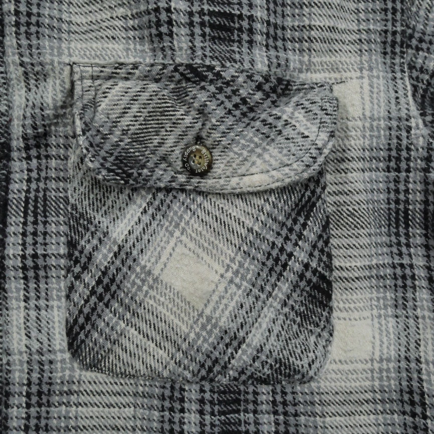 Vintage VINTAGE Stillwater Supply Co Shirt Mens M Grey Plaid Flannel 90s Y2K Workwear Casual Button-Up Pocketed Size US M / EU 48-50 / 2 - 3 Thumbnail