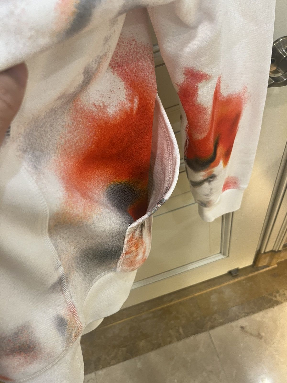 Alexander McQueen Obscured Floral hooded sweatshirt size m Size US M / EU 48-50 / 2 - 22 Thumbnail
